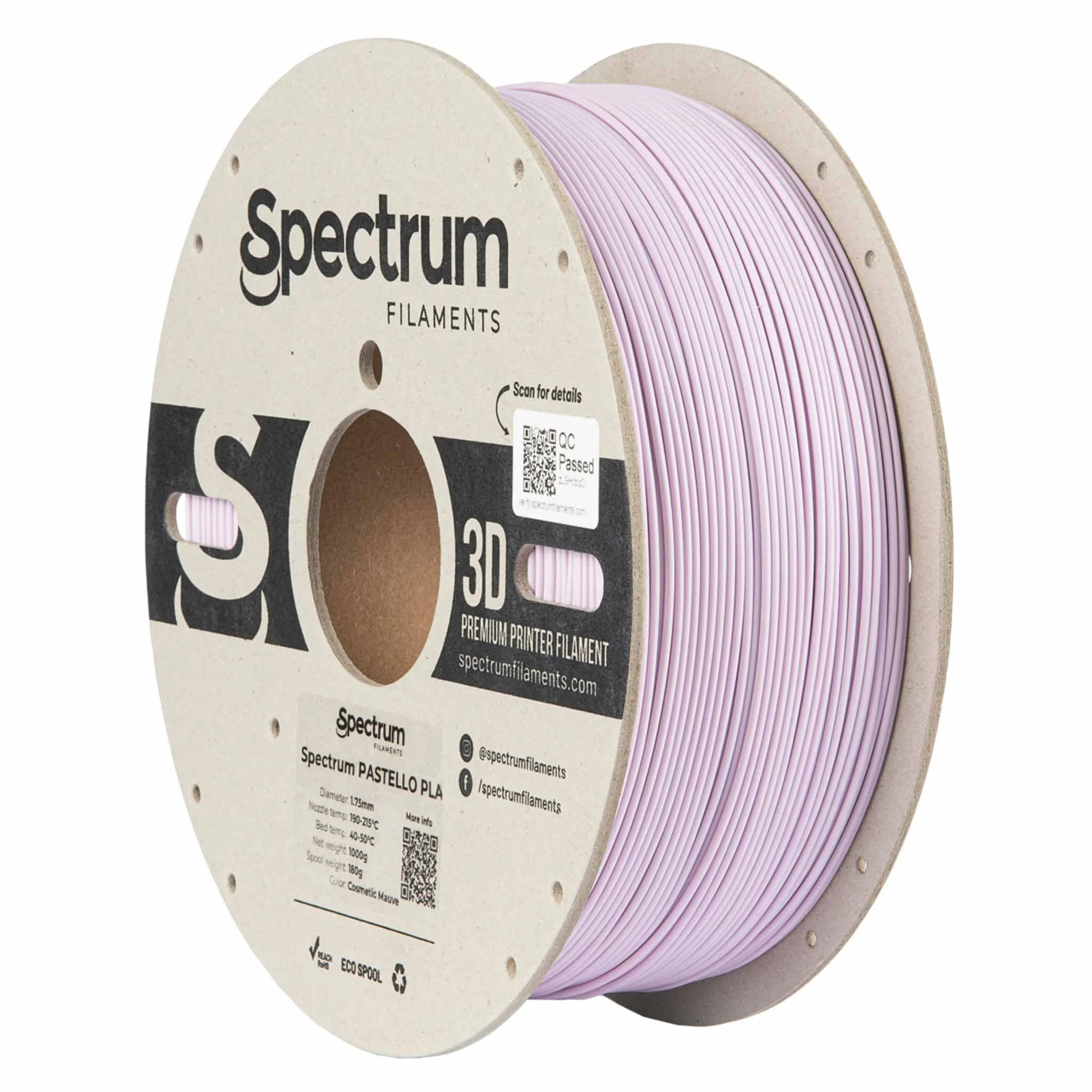 3D-Druck-Filament, PLA, Pastellrosa, Spule, Filamenten-Rolle