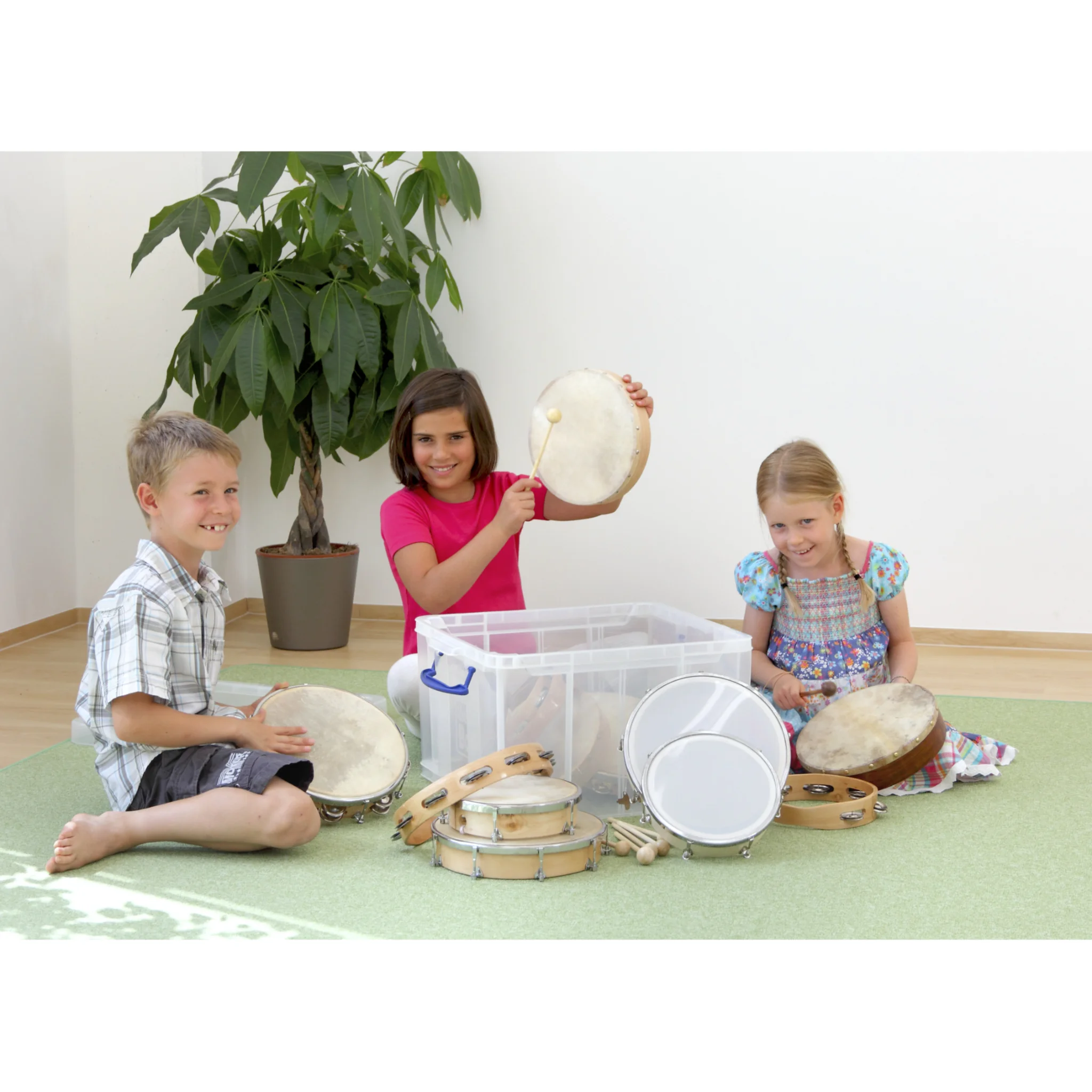 Kinder-Musikinstrumente, Trommel, Tamburin, Perkussion Set, Spielzeug-Musikinstrument
