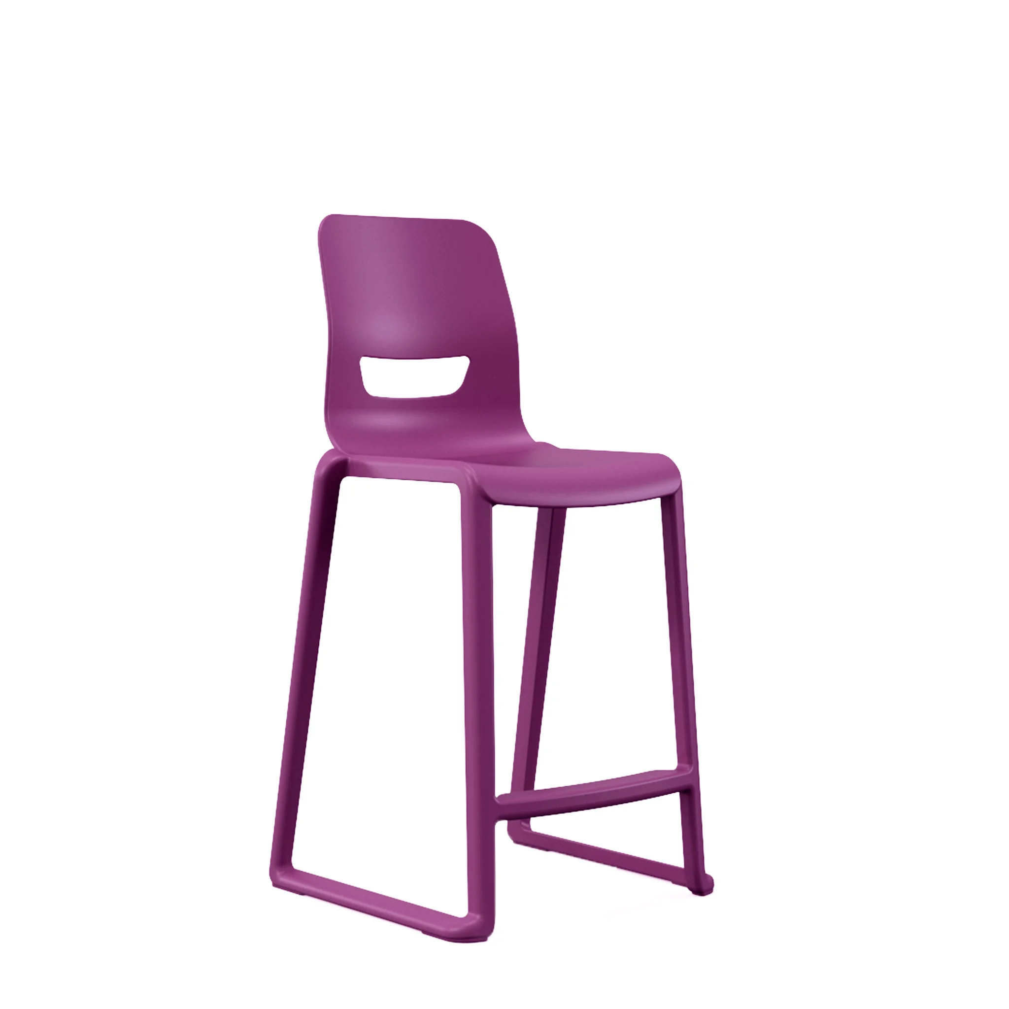 stuhl, barstuhl, lila, plastik, hohe barhocker