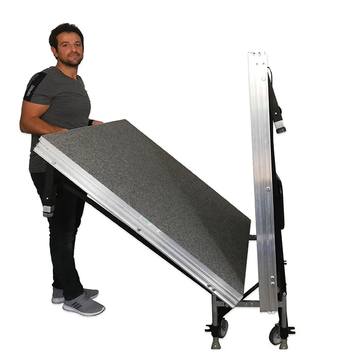 Leiter, Aluminium, Klapptreppe, Transportwagen, Skidrowsen