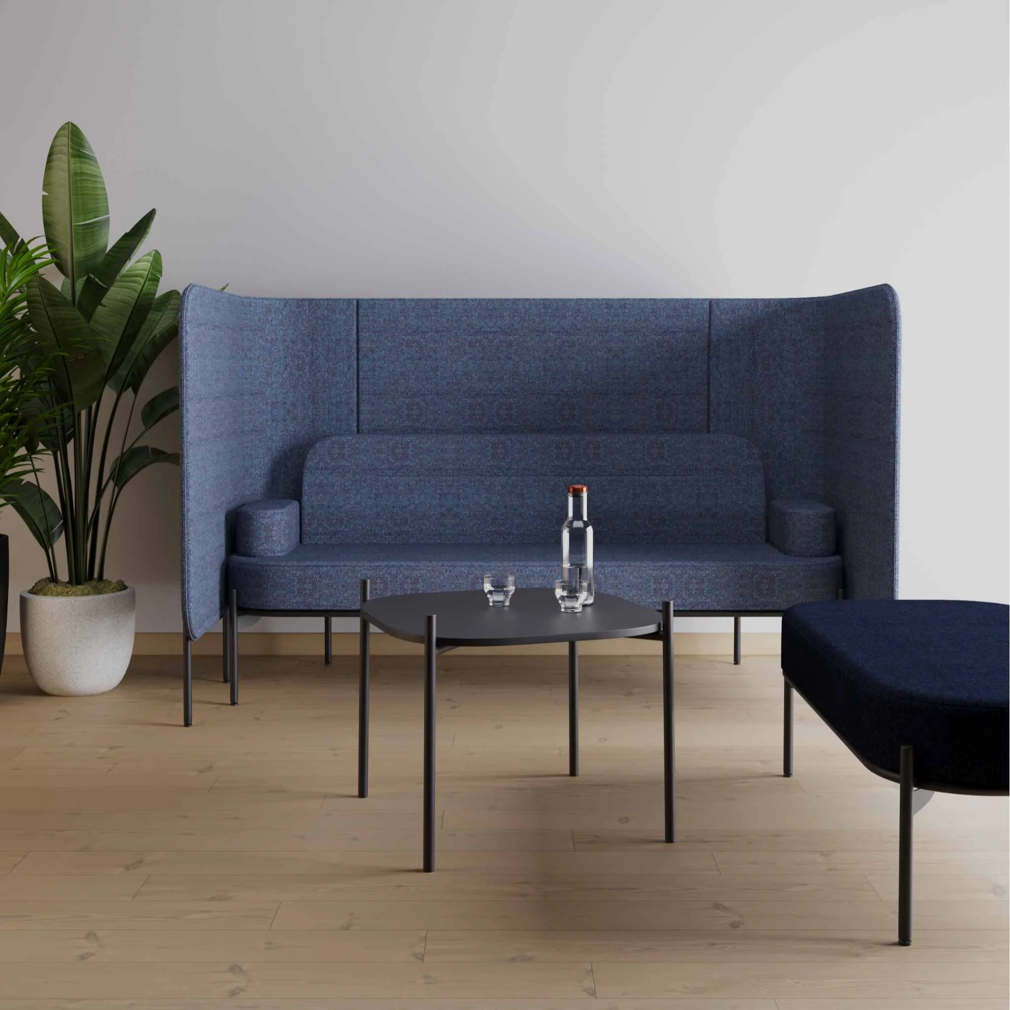 Sofa, Blau, Wohnzimmer, Couchtisch, Bezug