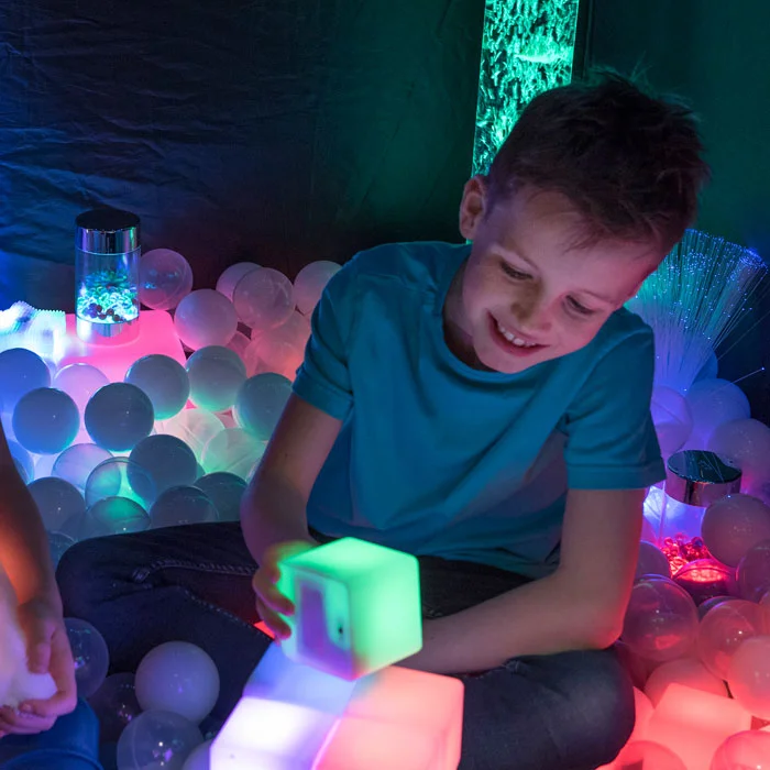 Spielzeug, Lichtwürfel, Buntes Licht, Bällebad, Kinderlampenwürfel