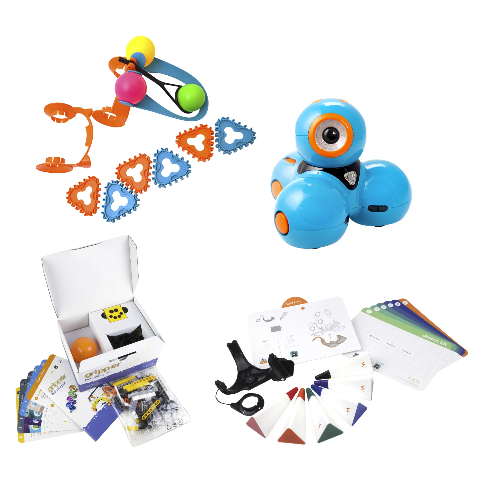 Robotics, Bildungsset, STEM-Spielzeug, blauer Roboter, Konstruktionsset