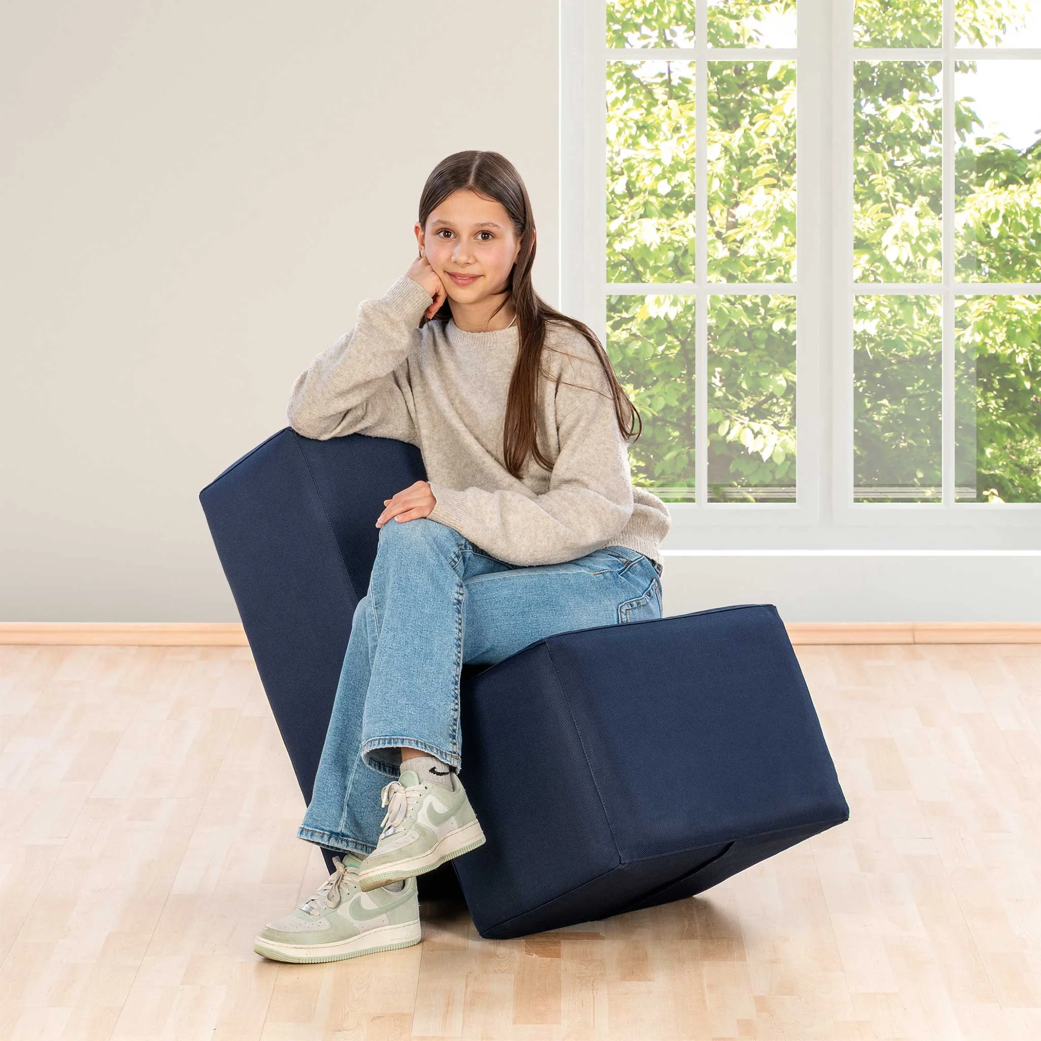 Sitzsack, Sessel, Sofa, Kissenwürfel, jugendlich