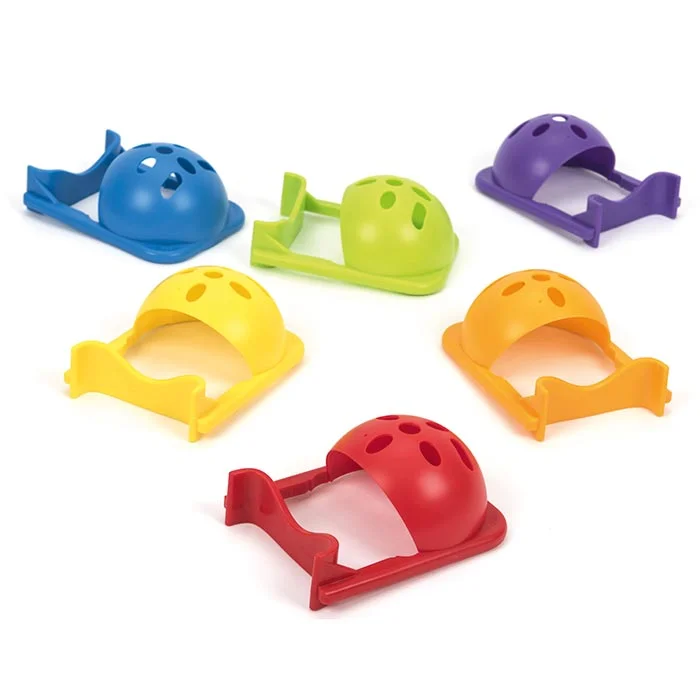 Konstruktionsspielzeug, Farben, Schale mit Löchern, Löcher, Fütterungsspielzeug
