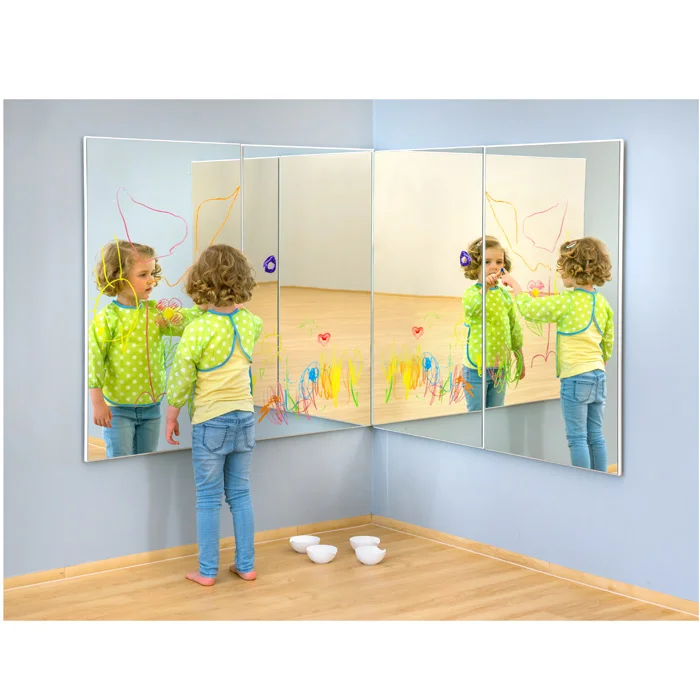 Kind, Spiegel, Triptychon, Kunstaktivität, Malerei