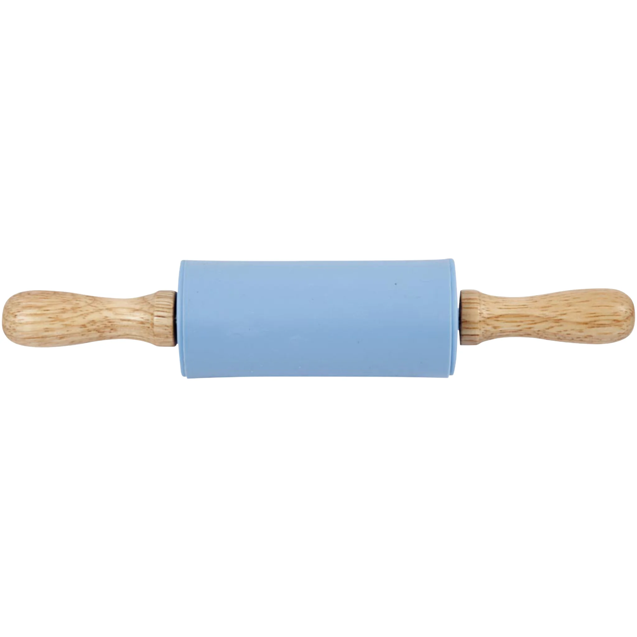 Rolling pin, Holzgriffe, Blau, Küchengerät, Ausrollrolle