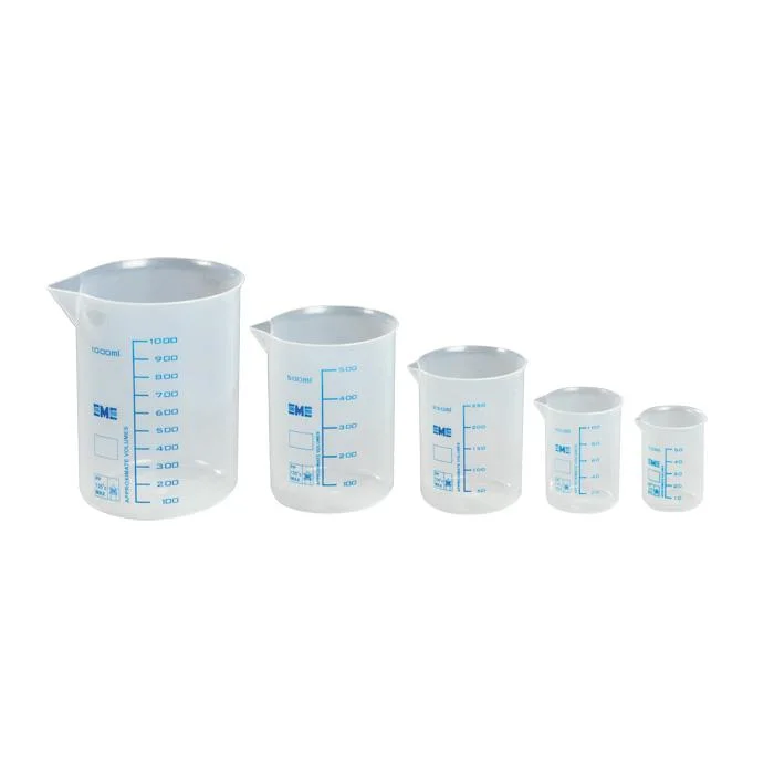 Messbecher, Messbecher-Set, Transparenter Becher, Milliliter Skala, Laborbedarf