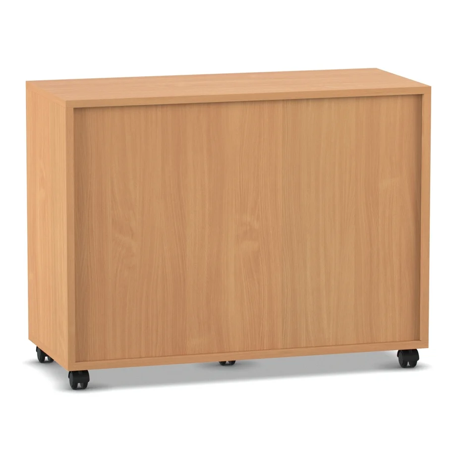 Küchenschrank, Rollbar, Holzoptik, Schiebetüren, rollen