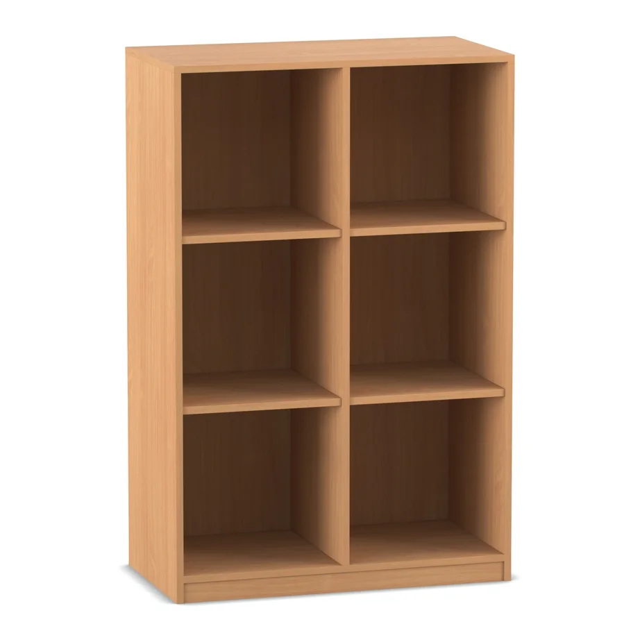 Regal, Kastenregal, Holzregal, 2x2 Fächer, Wohnzimmerregal