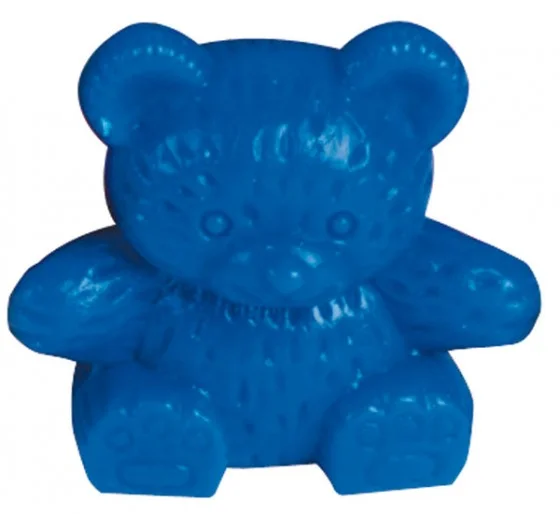 blau, teddy, bär, gummi, figur