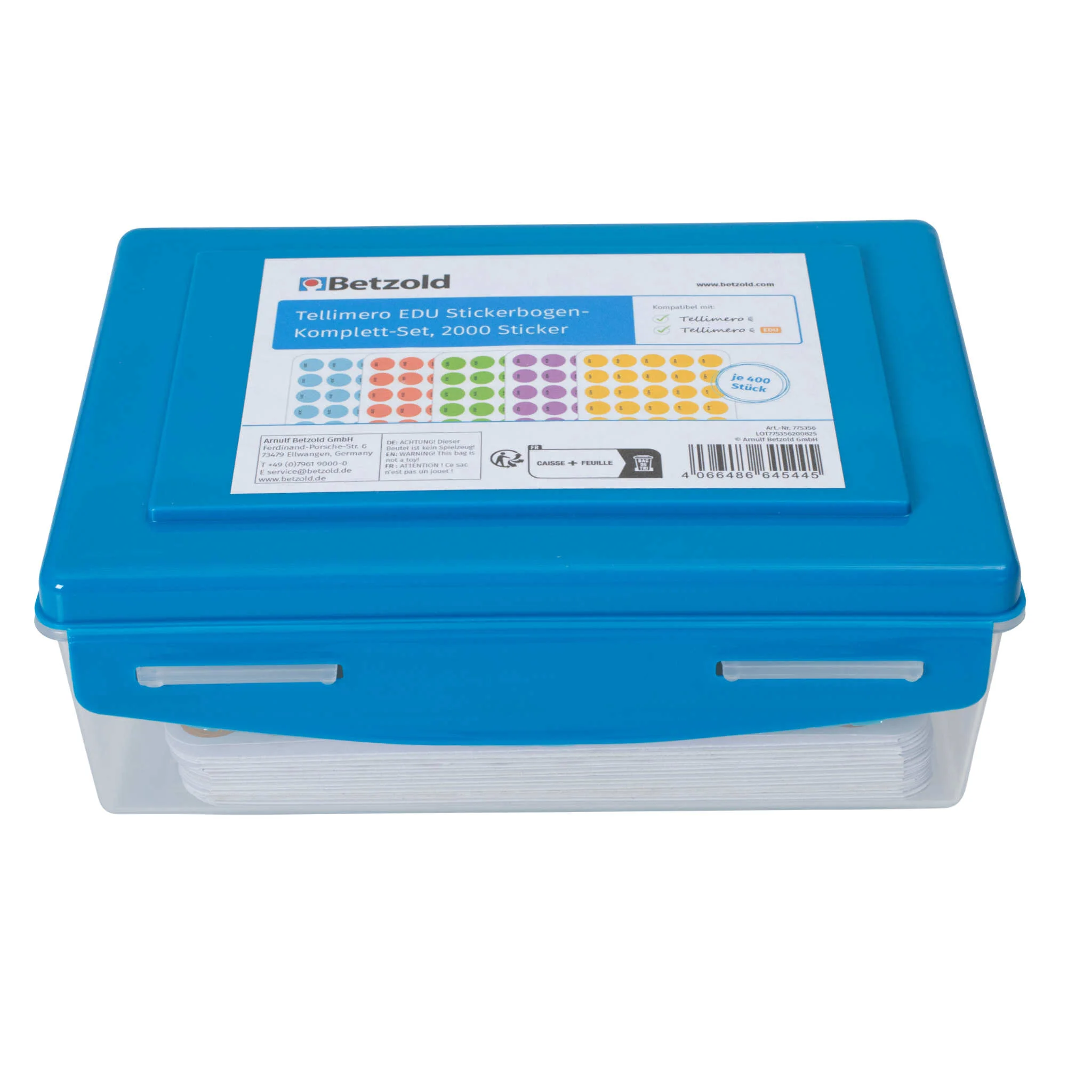 Stifthalter, Edu-Stickerbogen, Komplett-Set, farbige Aufkleberserie, Aufbewahrungsbox