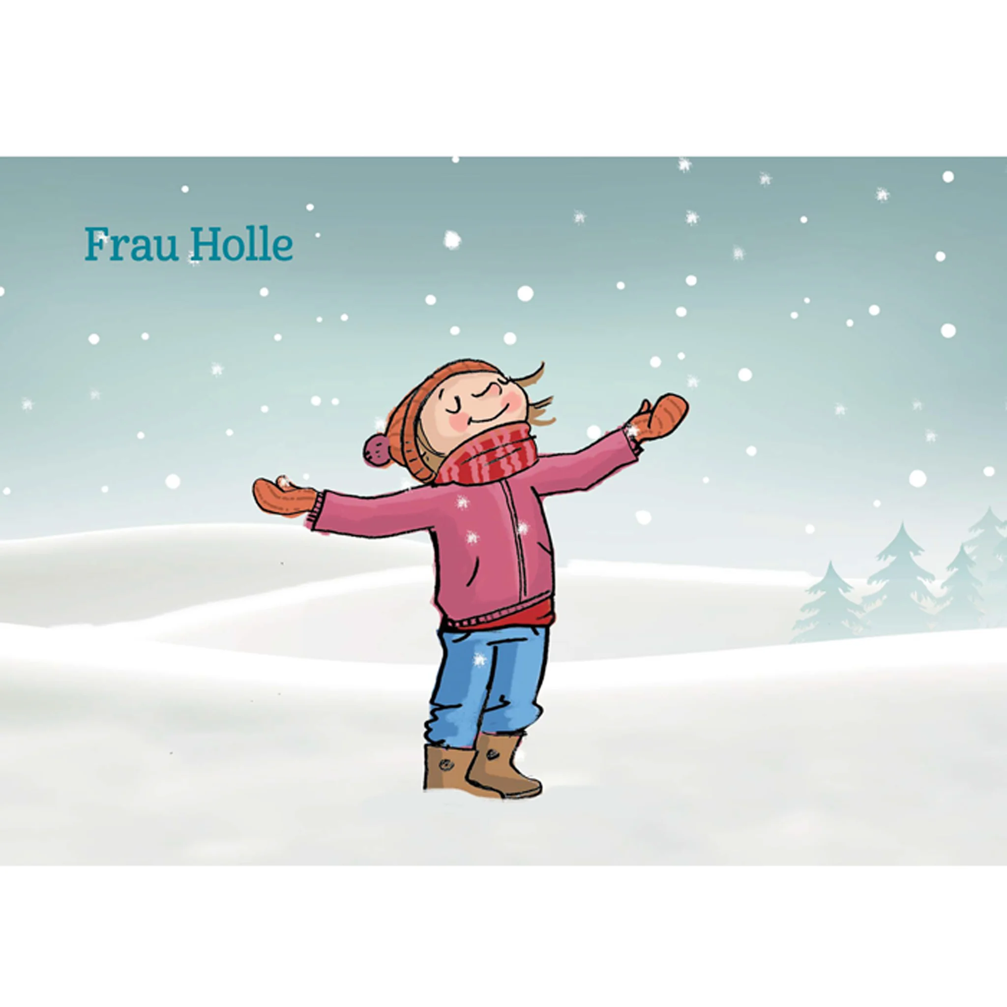 Kinderfigur, Winter, Schnee, Mantel, Schuhe