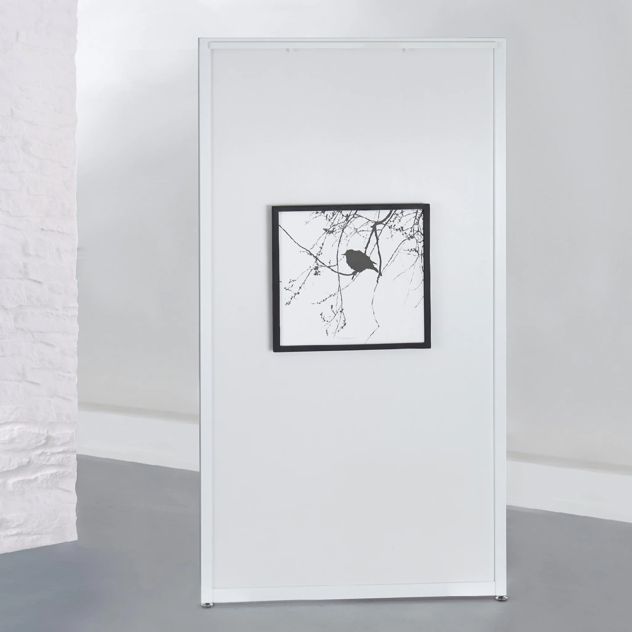magnetische Ausstellungswand 100 x 198 cm, weiß