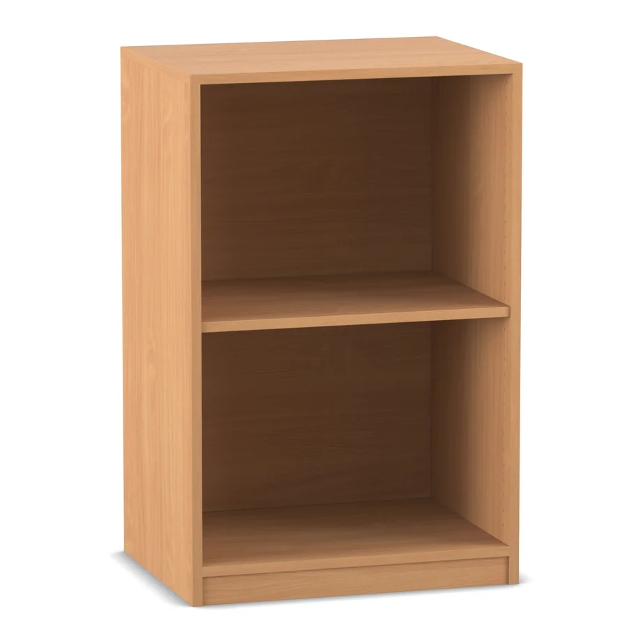 Regal, Bücherregal, Holzoptik, offenes Fachregal, Korpus: Holz