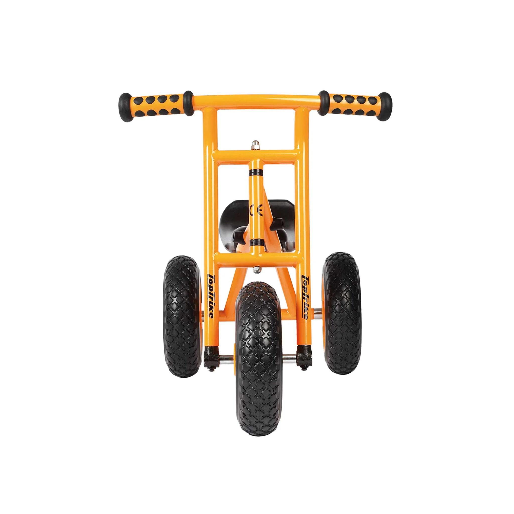Dreirad, Geländebike?, orange Rahmen, große Reifen, Gummigriffe
