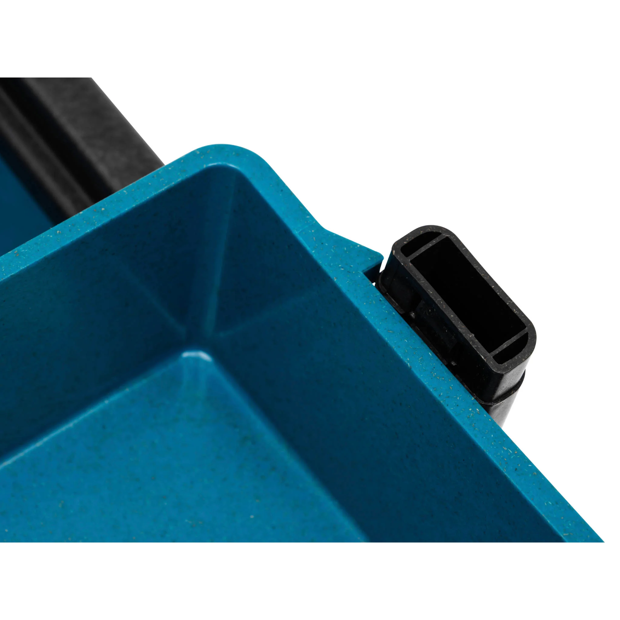 blue, plastic, container, tray, Ladena notch