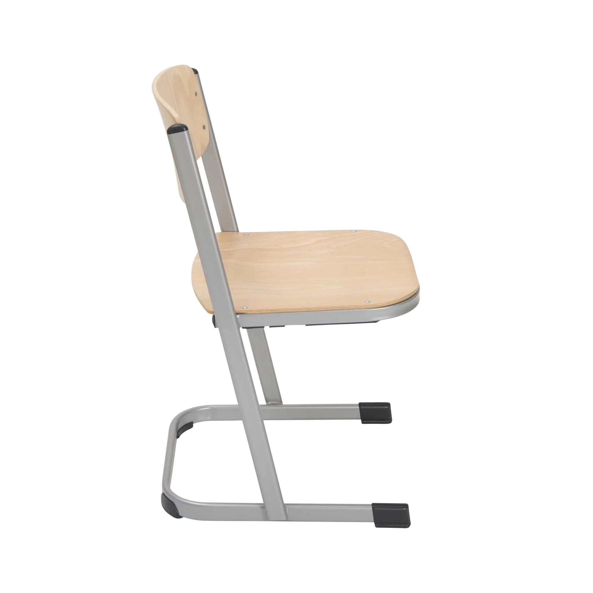 Klappsitz, Schule, Holz Sitzfläche, Metallrahmen, Beinstütze