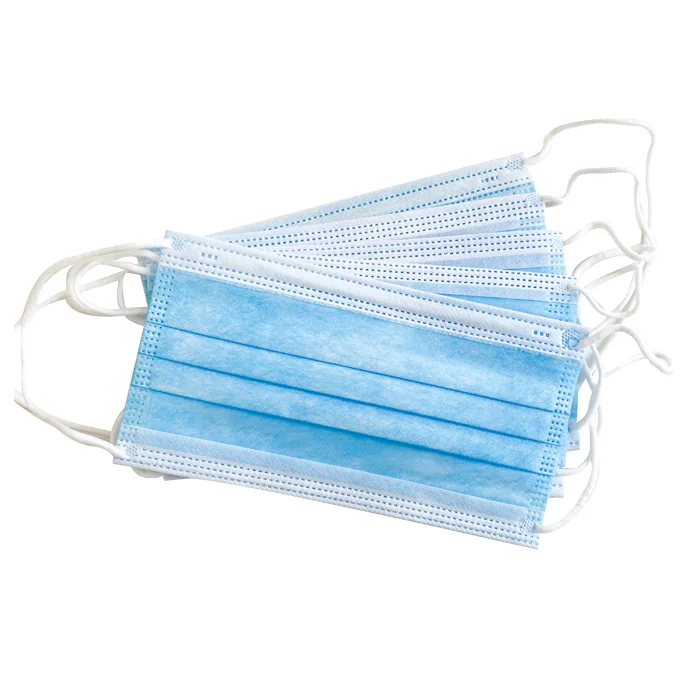 Mundschutz, Einwegmaske, 3-lagig, Blau, Medizinische Maske