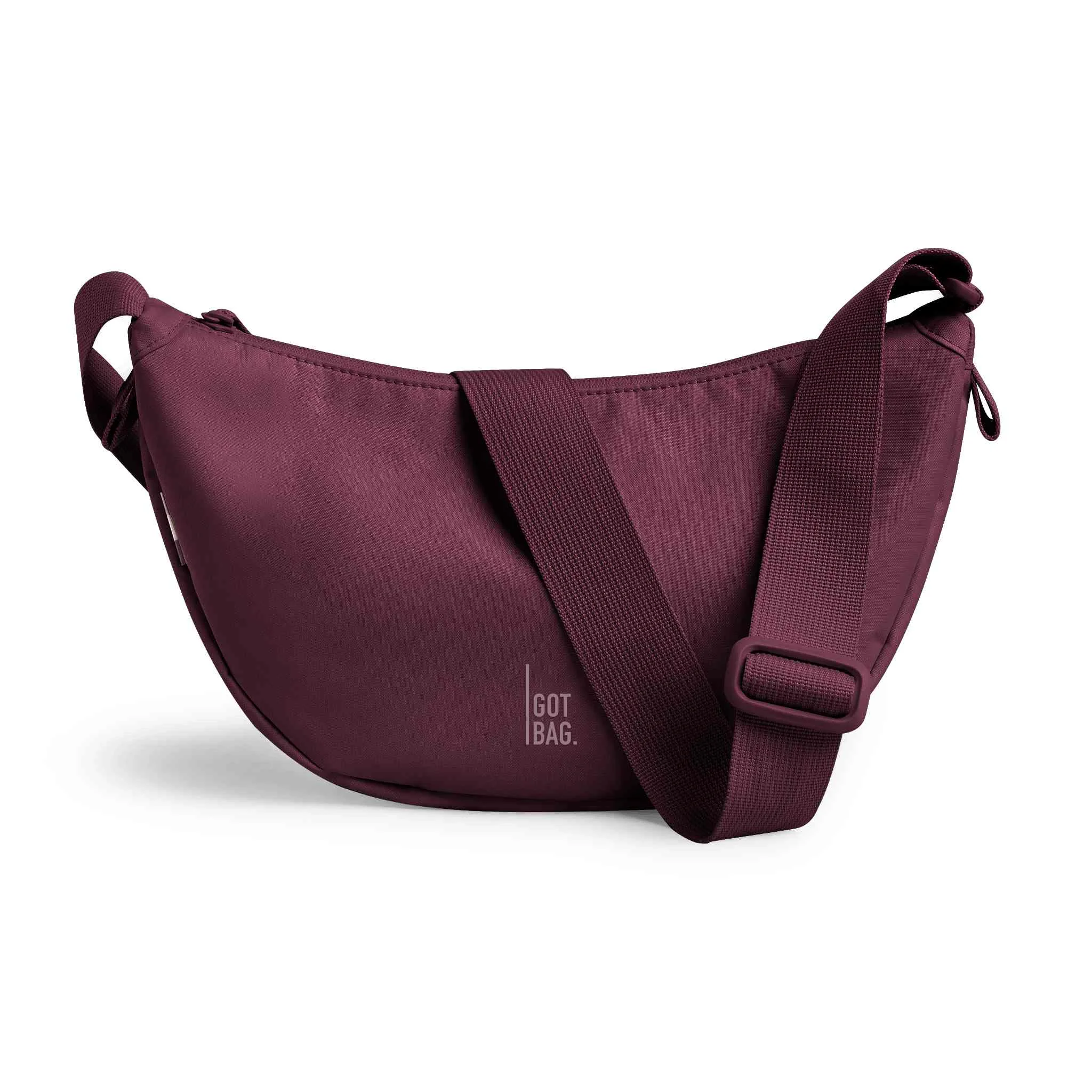 Umhängetasche, Gürteltasche, Nylon, Weinrot, Kompakt