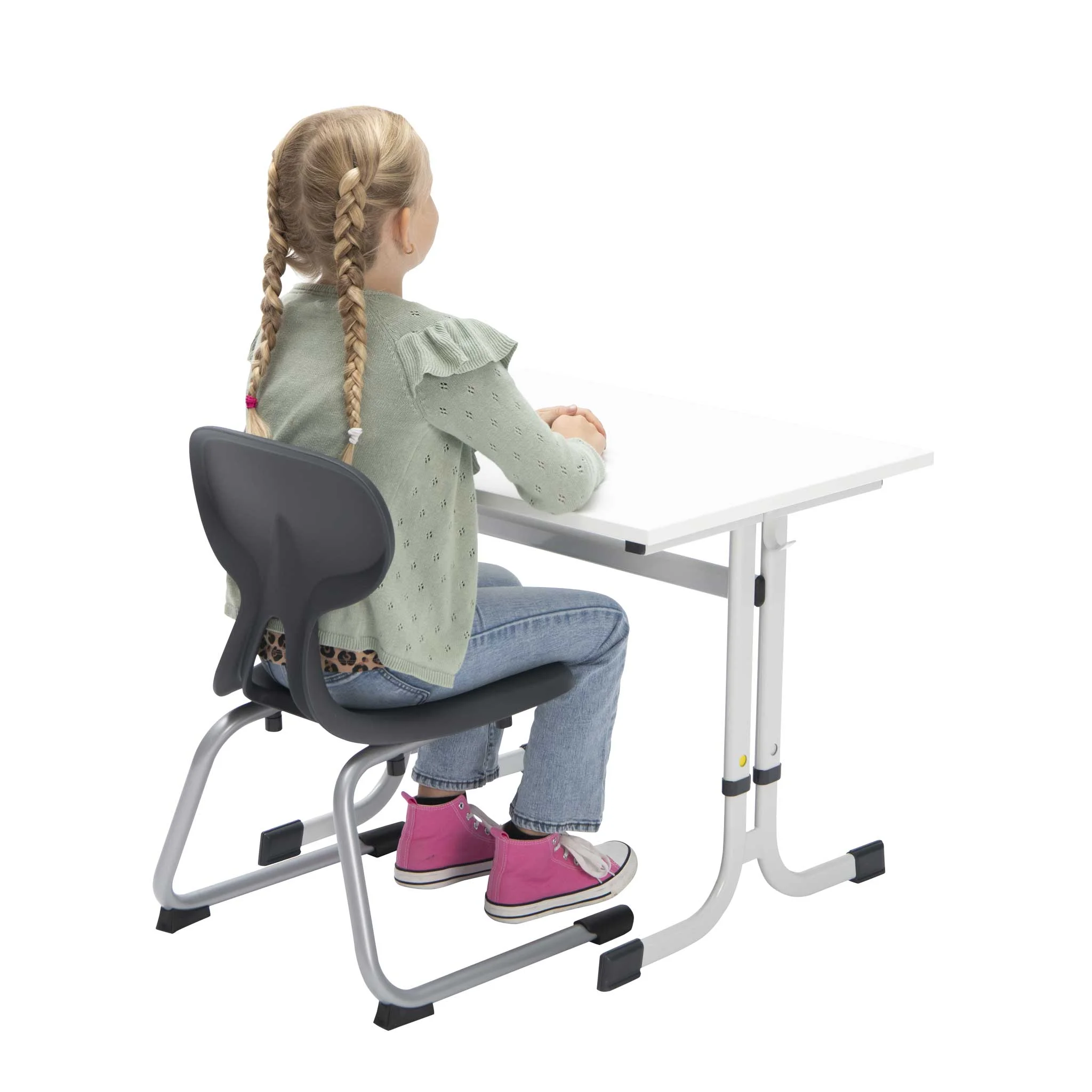 Schreibtisch, Schülerstuhl, Kinderstuhl, Schreibtischset, Gemustertes Oberteil