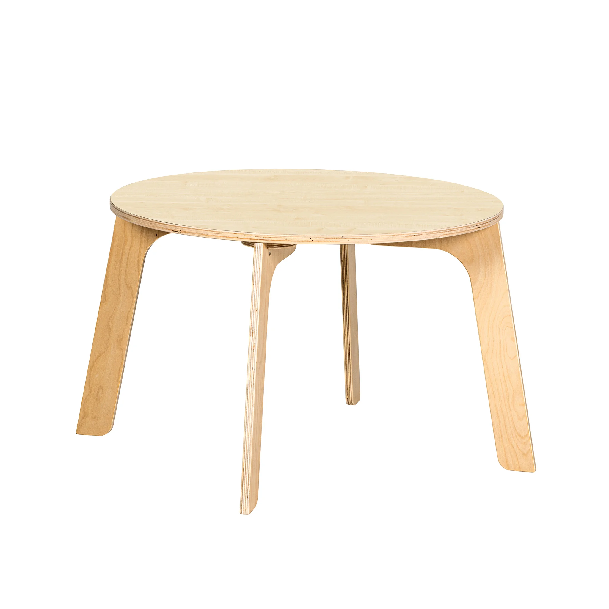 Esstisch, Runde Tischplatte, Holztable, Birke, Eleganter Tisch