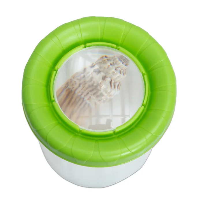 LED-Lampe?, Lichtring, Rundlicht, Grünes Gummi, Spiegel-Attrappe