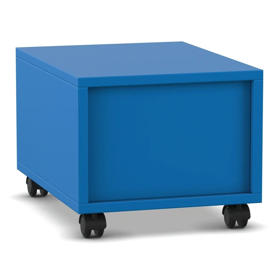 mobiler Schrank, blauer Wagen, Aufbewahrungsbox, Roller, industrieller Trolley