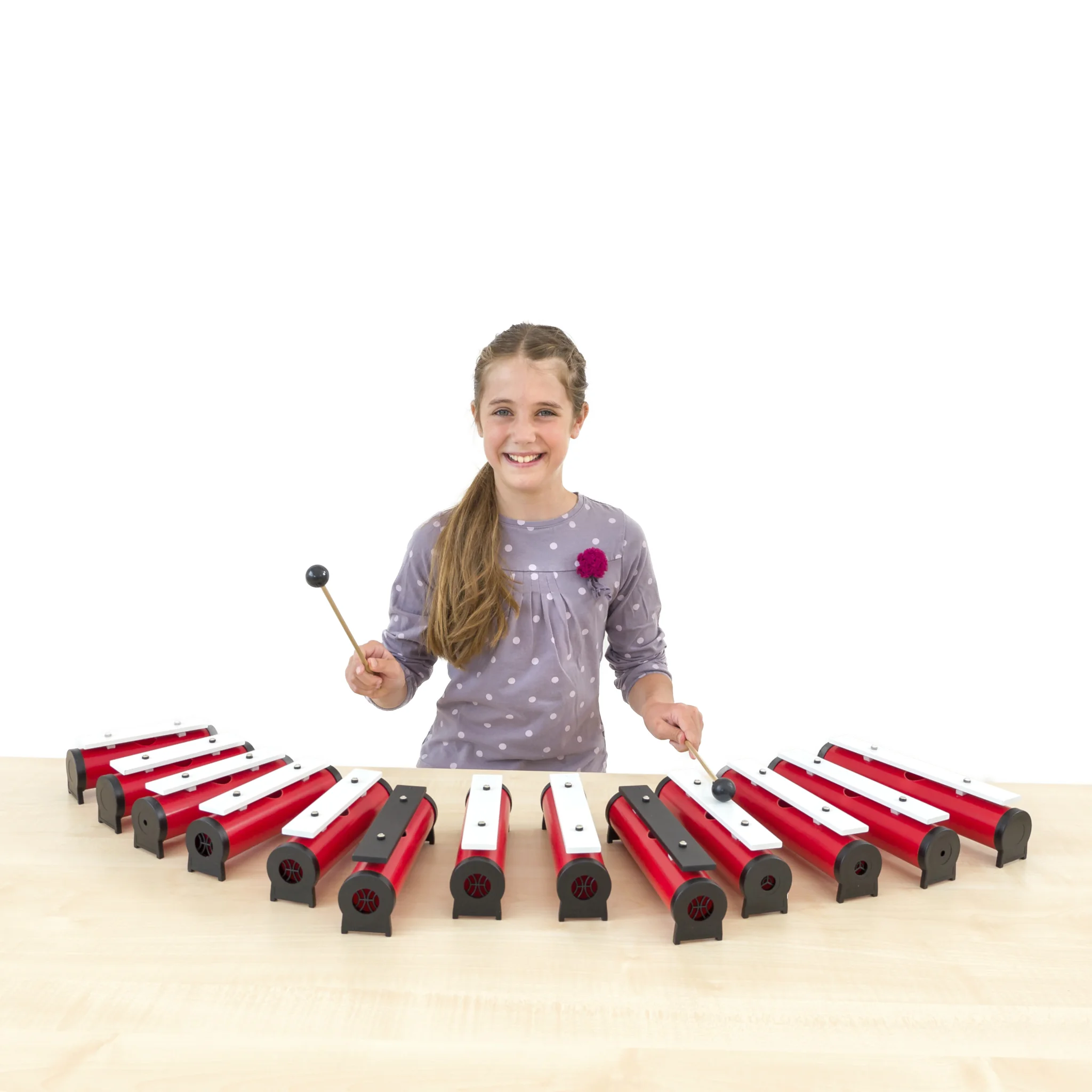 xylophon, Musikinstrument, Kinder, rote Tasten,  Kunststoffspiel