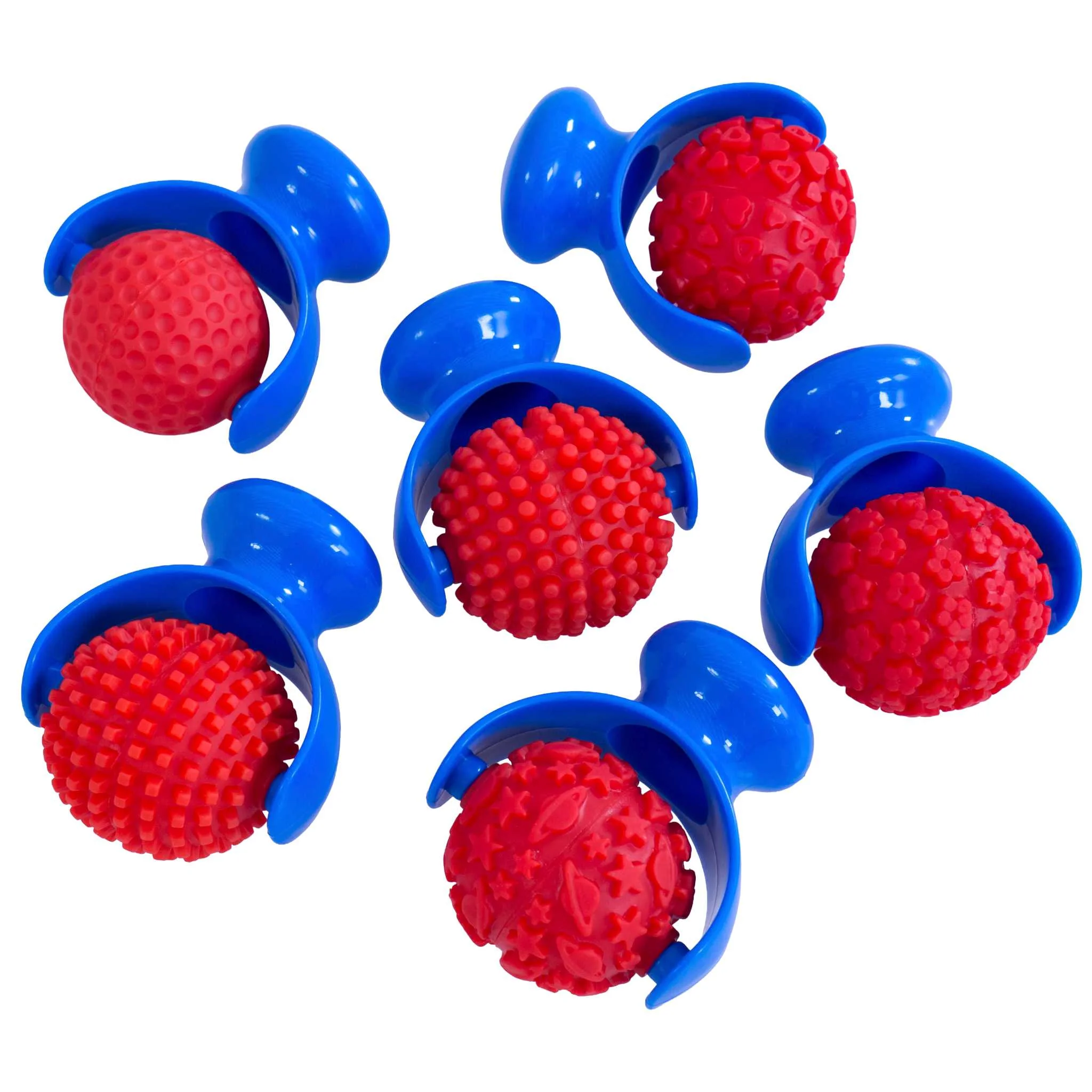 Kauspielzeug, Gummiball, Kau-Spielball, Ball mit Rüschen, Rutschfestes Spielzeug