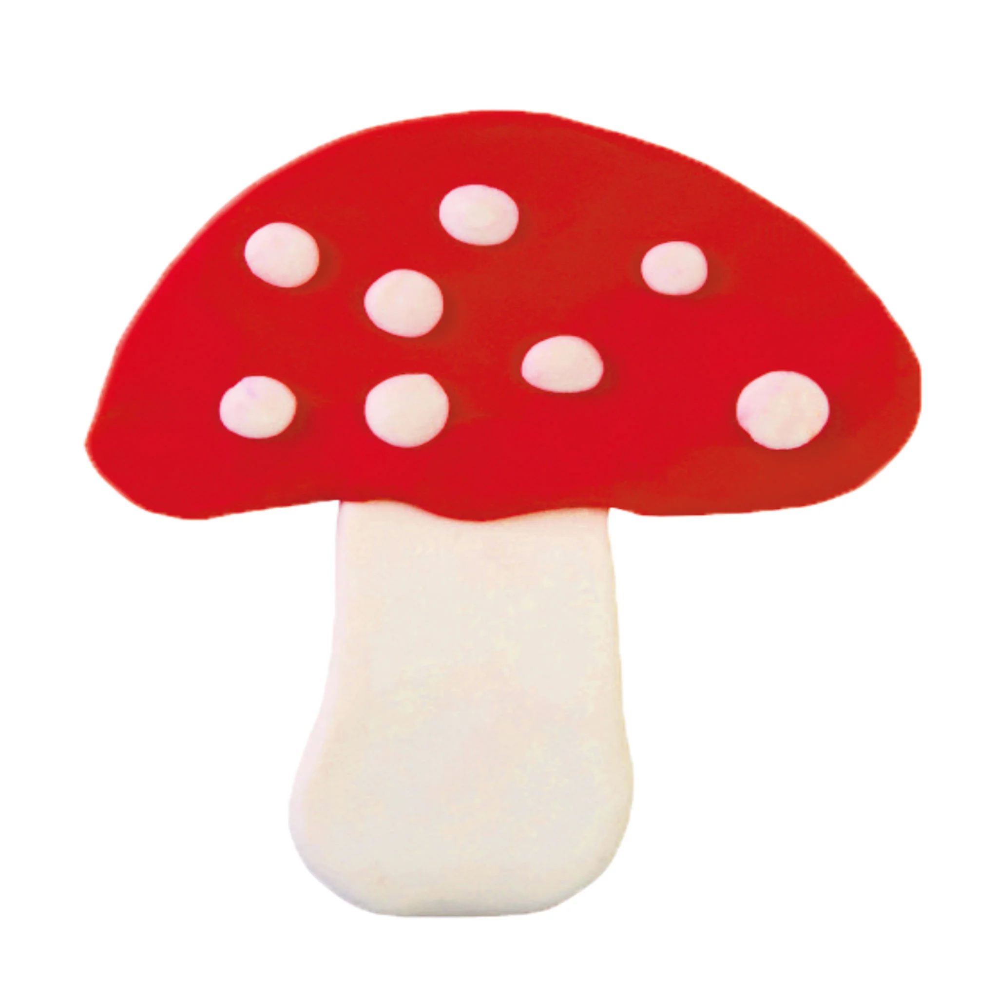 pilz, rote kappe, weiße flecken, pilzfigür, spielzeugdarstellung