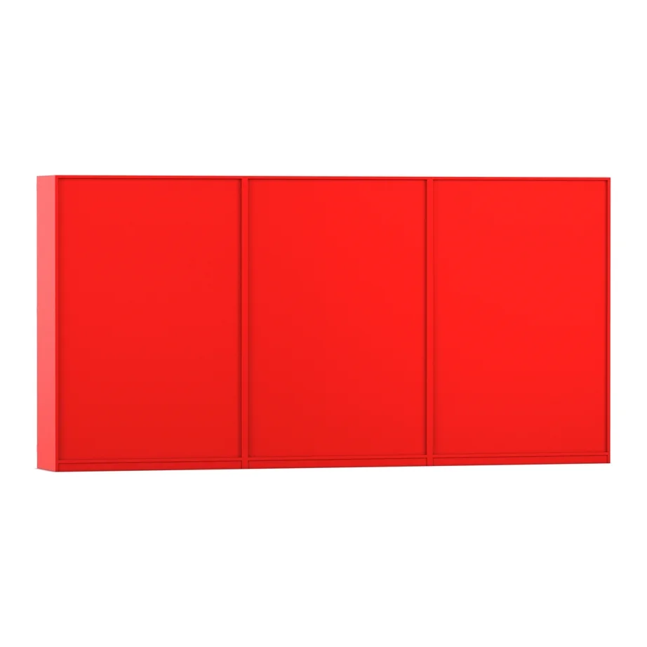 Schrank, Wandmontage, Rot, Schranktüren, Modular