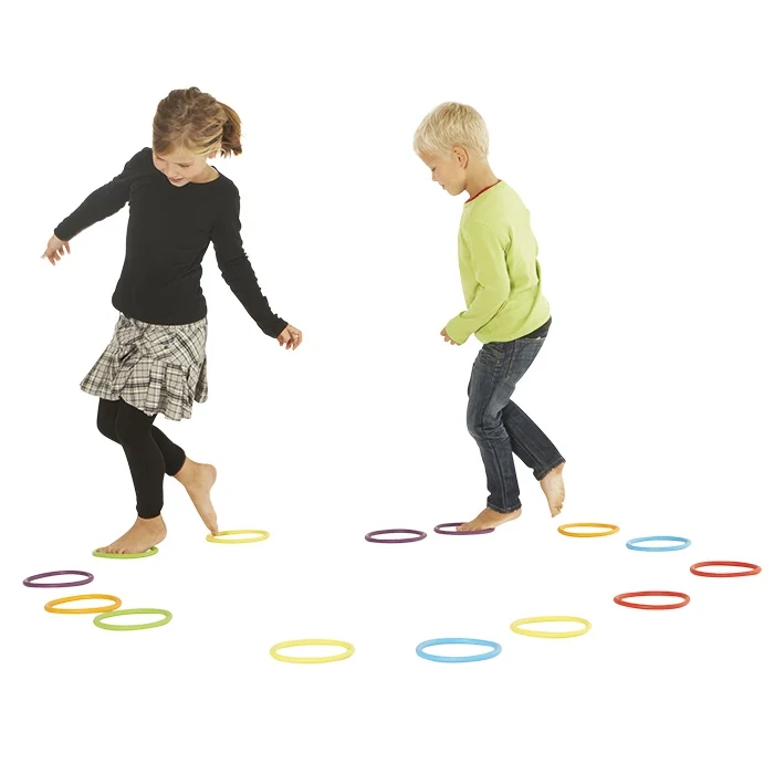 Kinderfingerspiel, Hindernisparcours, Schleifenring, Kreisplatten, Spielset