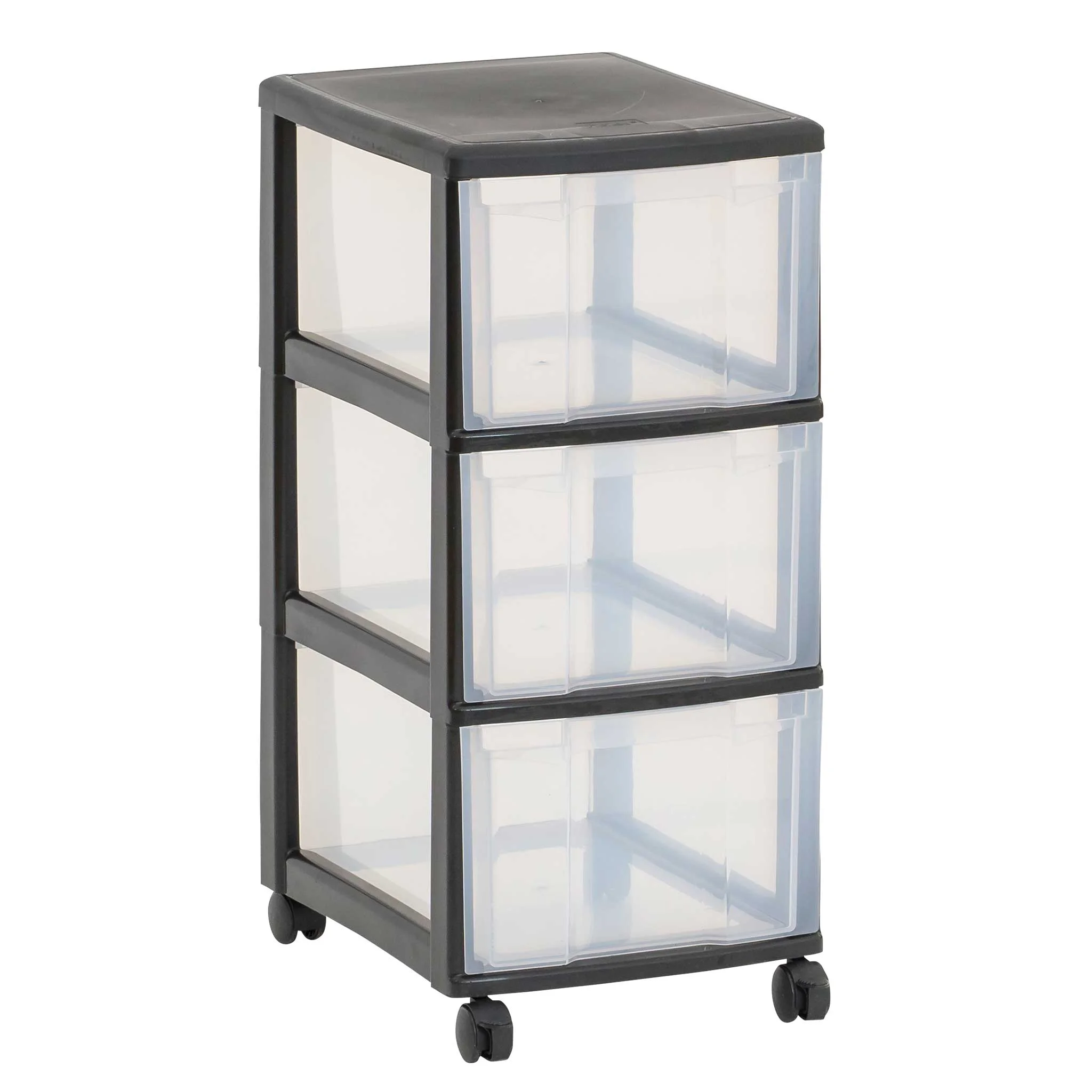 Aufbewahrungsbox, Aufbewahrungsschrank, rollbarer Schubladenschrank, Kunststoffschublade, 3-stufiger Drawer