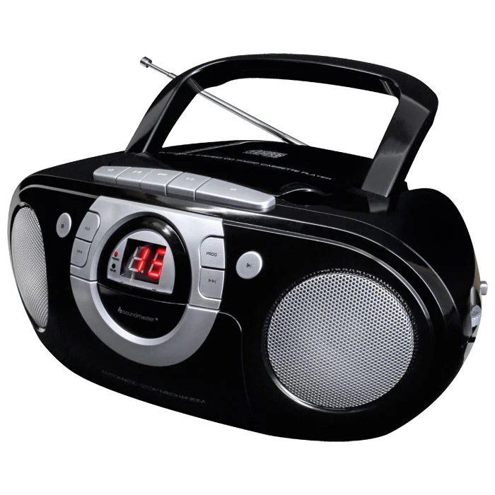 Boombox, Tragbares Radio, AM/FM, Stereosystem, LED-Anzeige