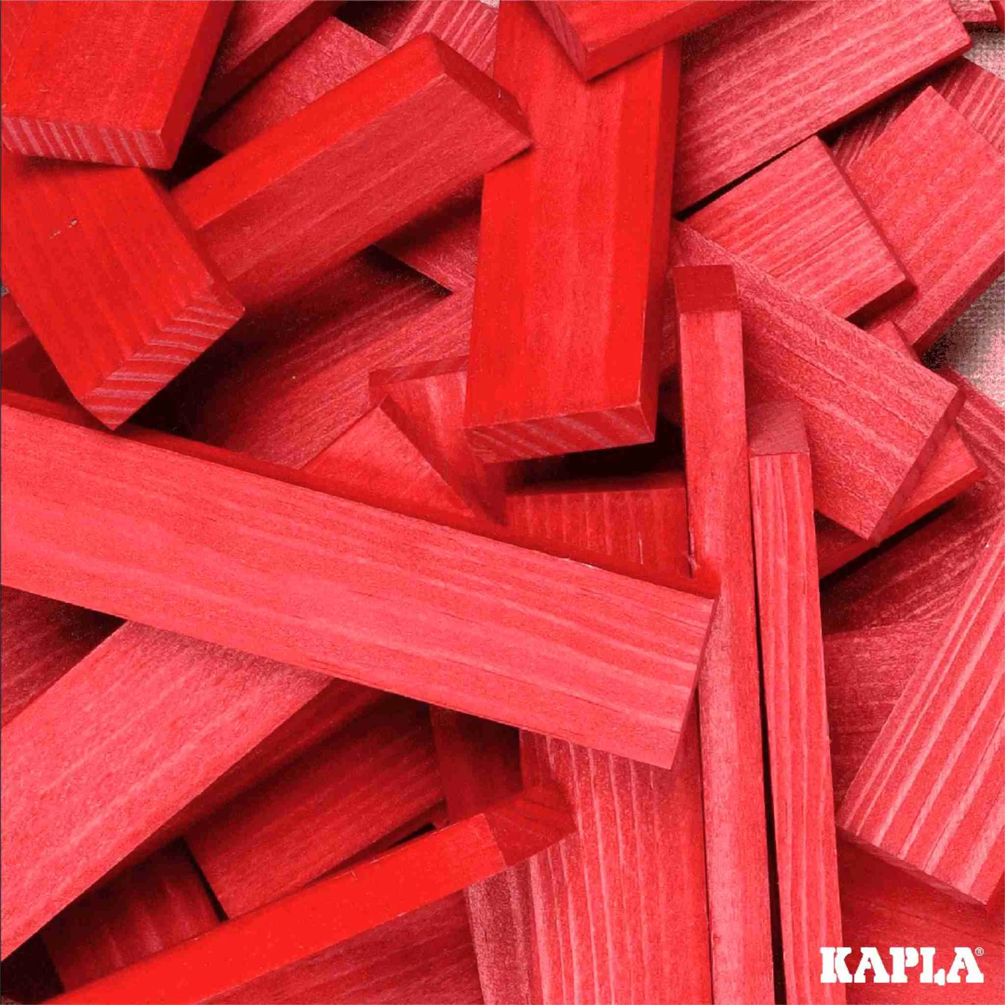 Holzbausteine, rote Bausteine, Holz, rechteckige Klötze, Bauspielzeug