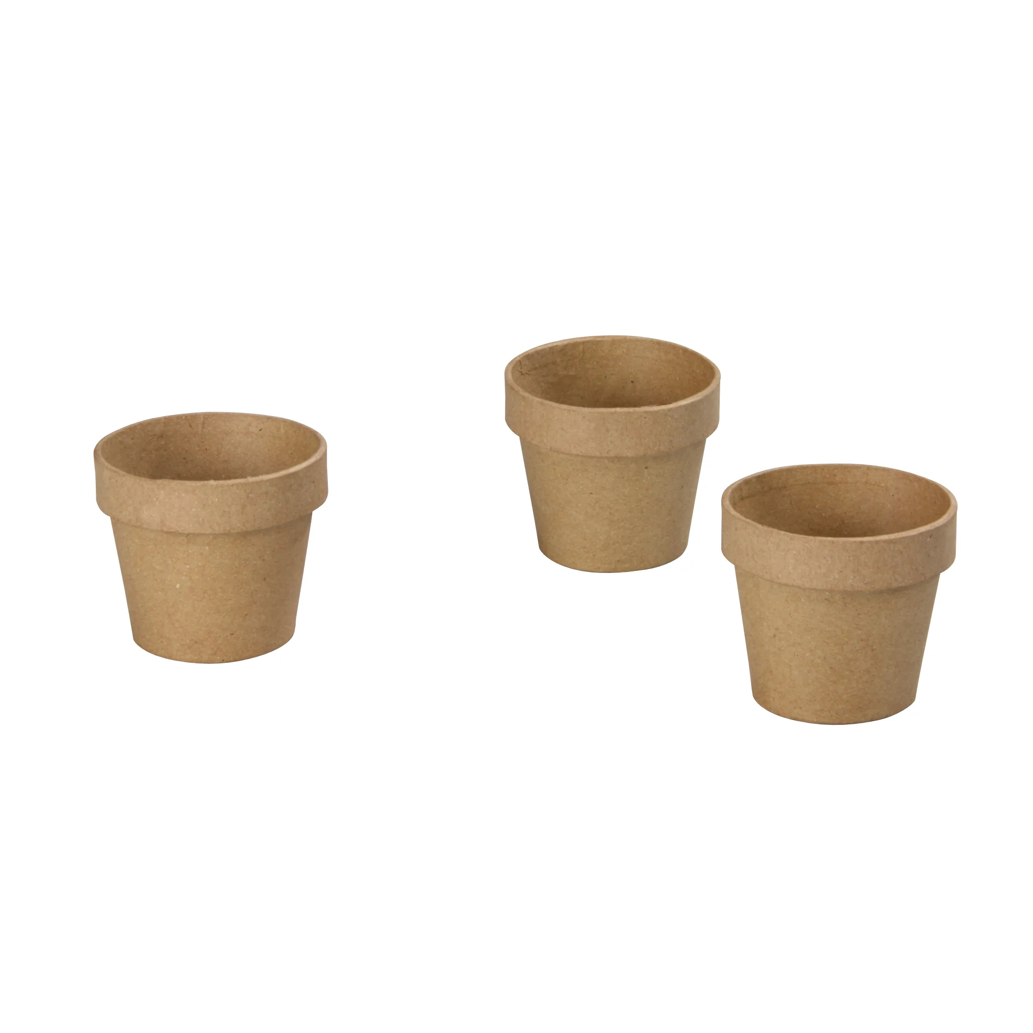 Pflanzentopf, Kräutertopf, Blumentopf, Pappe, Naturton