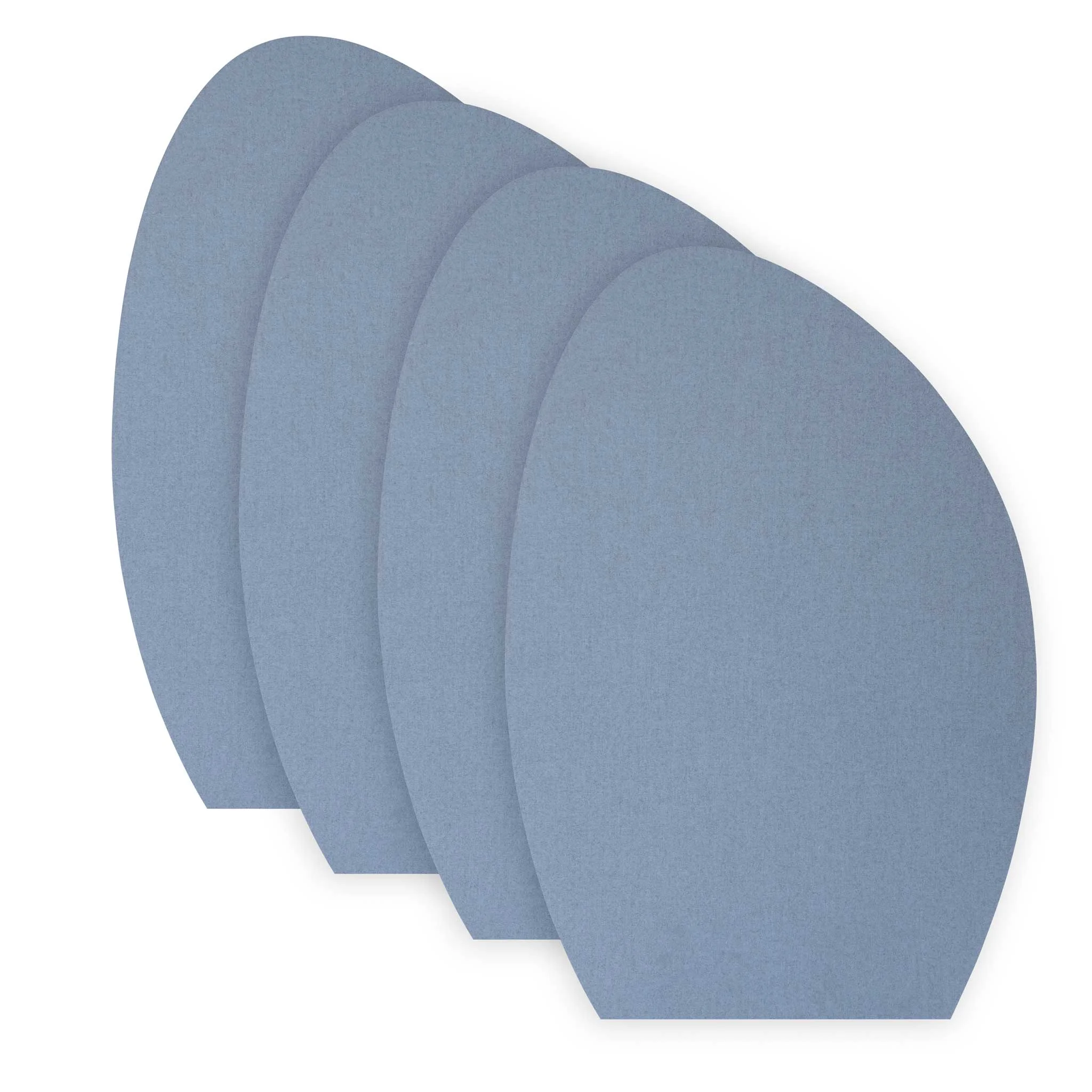 muscle pads, cosmetic pads, makeup applicator, blue pads, sponges