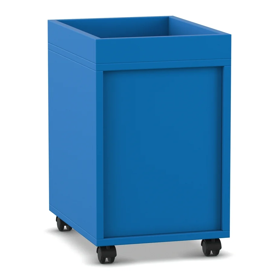 Rollwagen, Aufbewahrung, Schubladenfrei, Blau, Rollbar