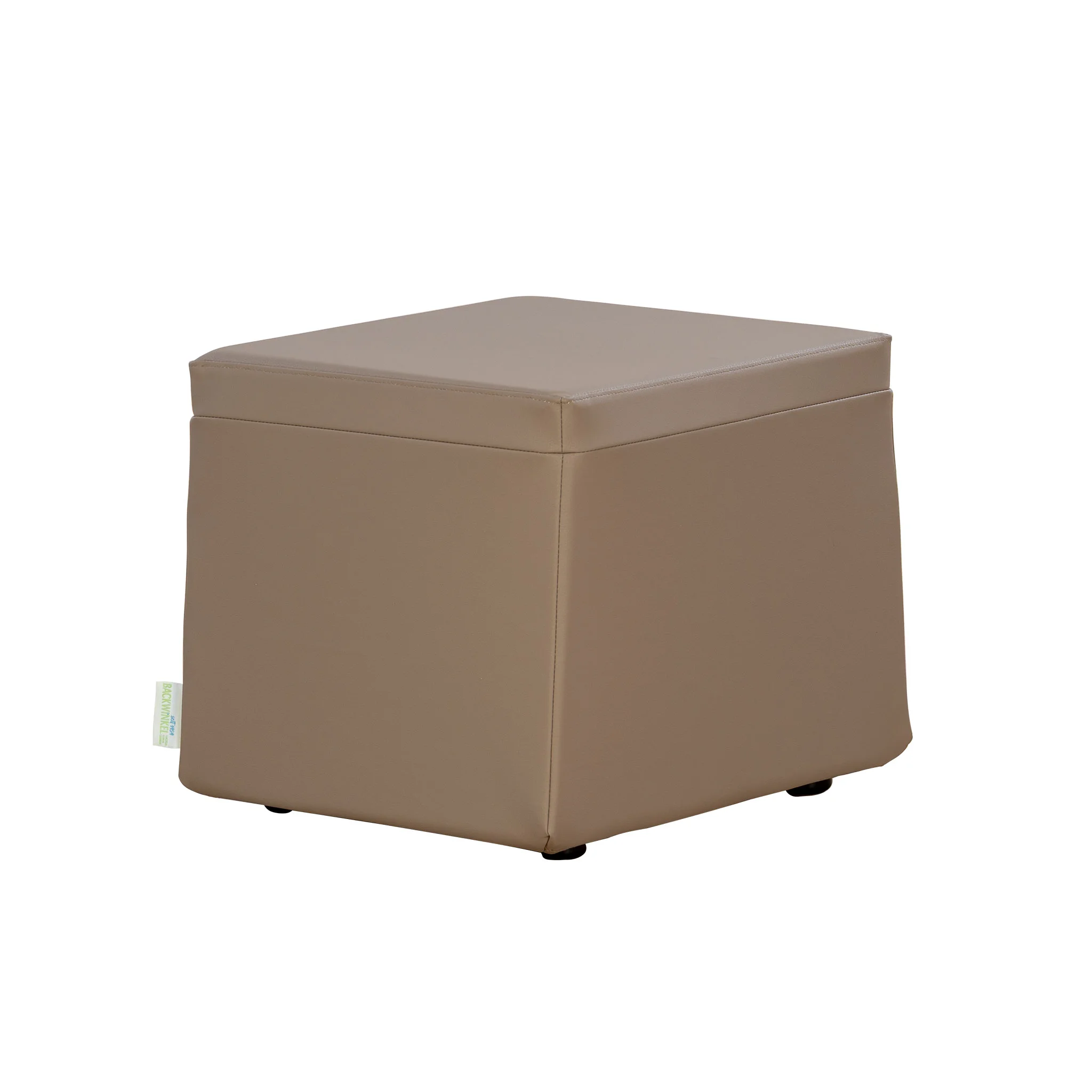 Hocker, Fußhocker, Beige, gepaddet, Bezug