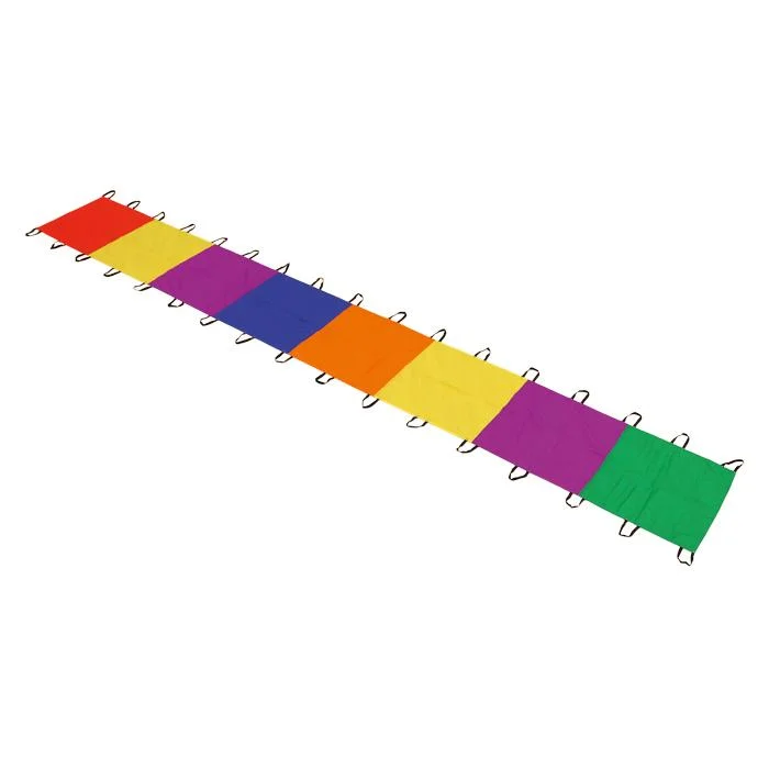 bunte Quadrate, Polyesterstreifen, Flagsatz, Pride-Farben, Befestigungsband