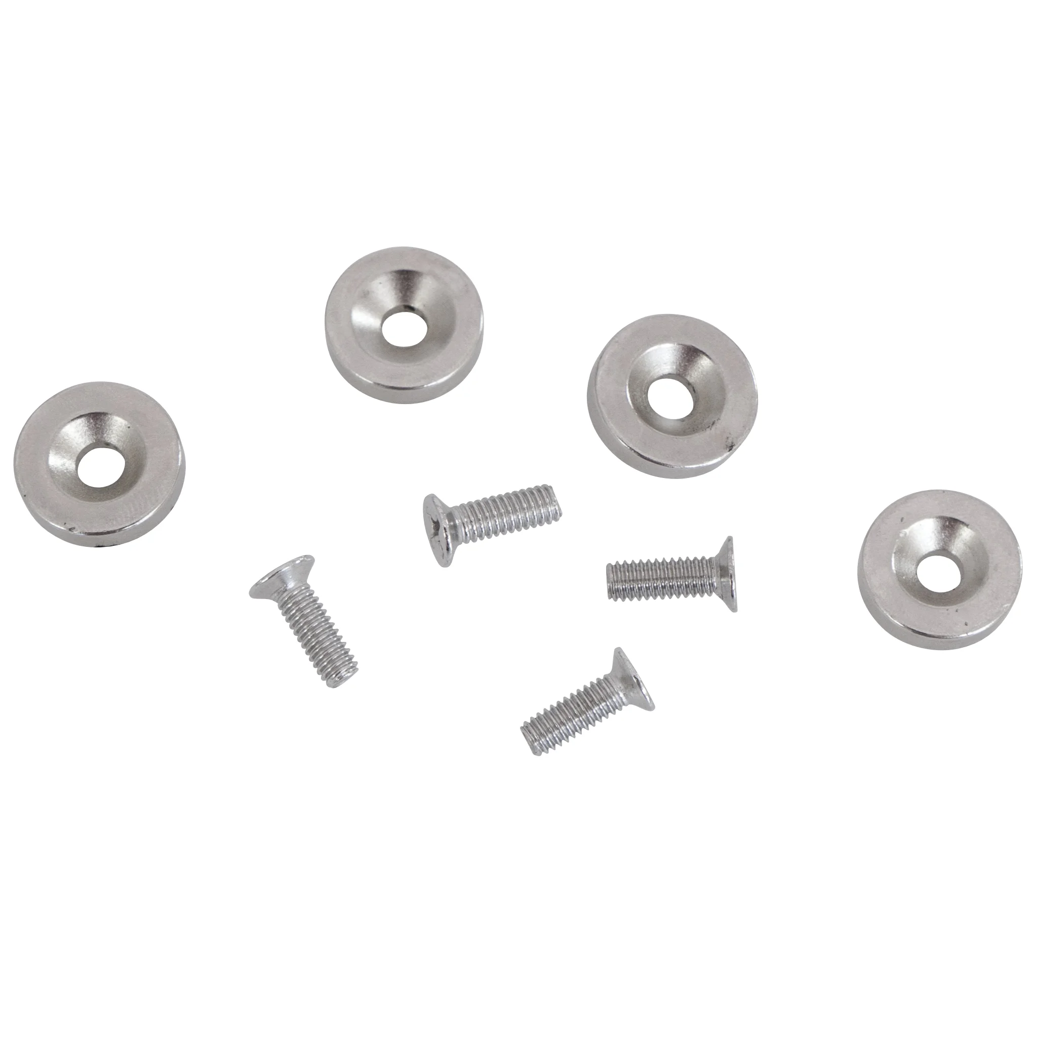 metallene Unterlegscheiben, Schrauben, Unterlegscheiben flach, Silber, Beschläge