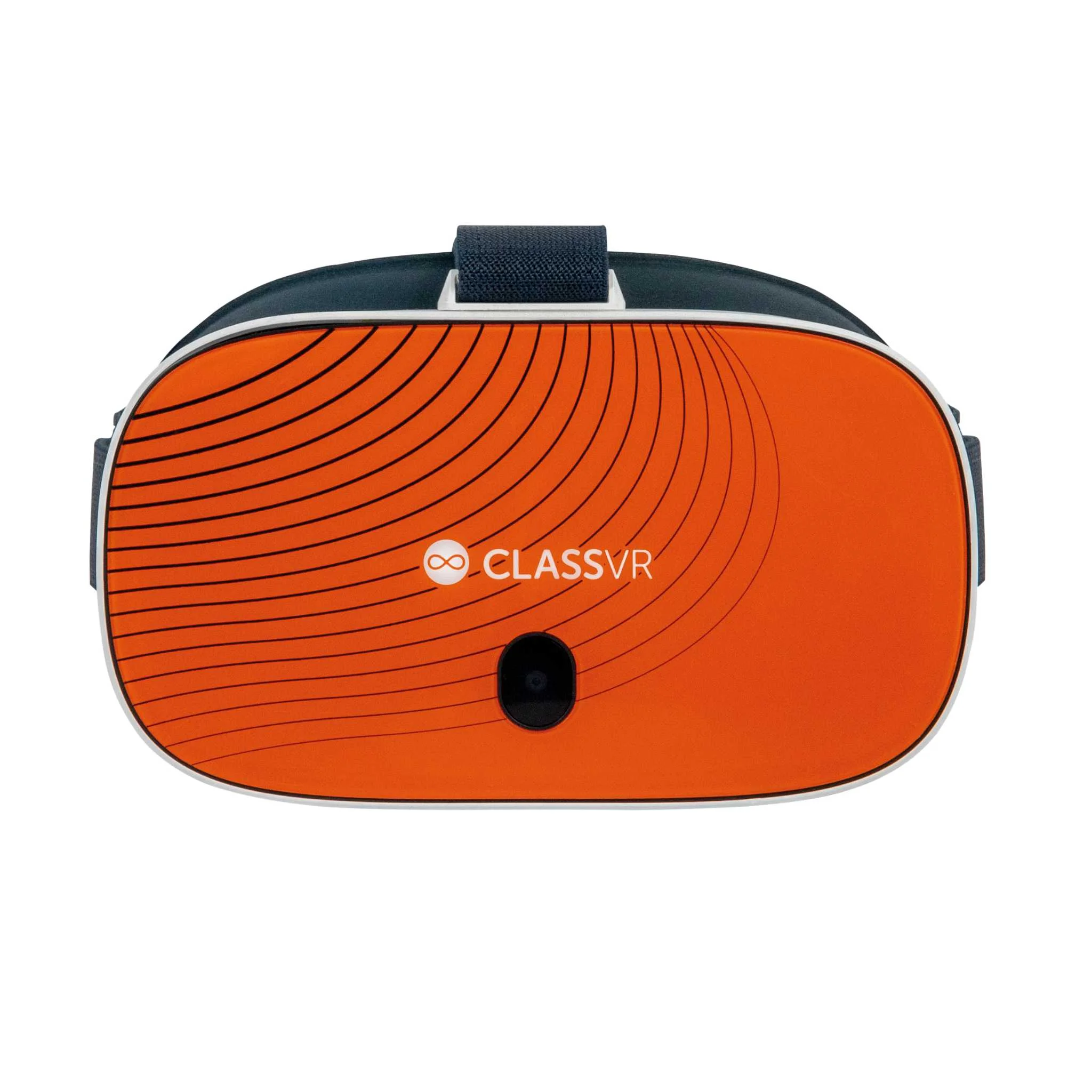 VR-Brille, Orange, Gleitschirm?, Kunststoff?, Kameralinse?