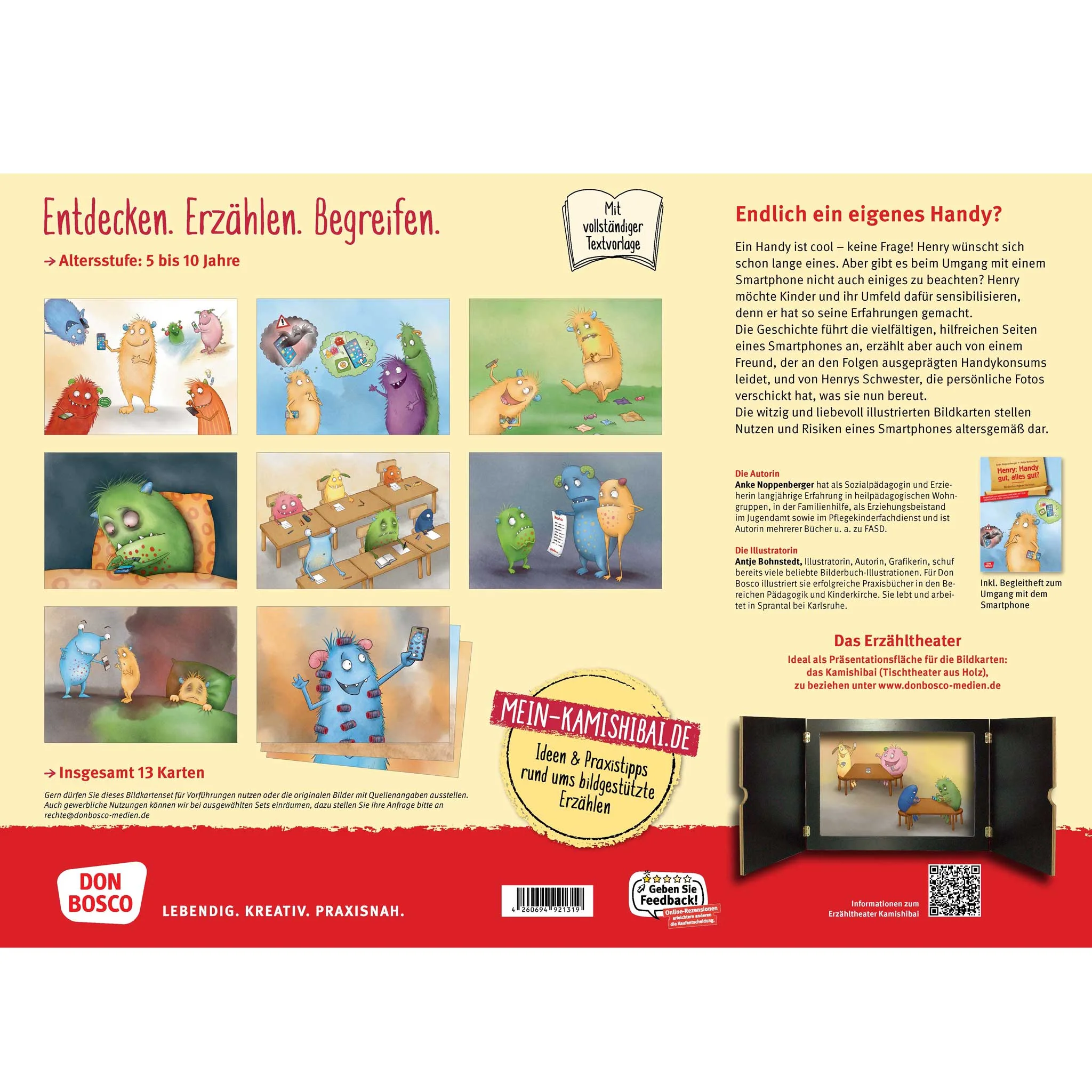 cartoon monsters, multicolor characters, Bildkarten, Bildkartenset, Don Bosco Präsentation