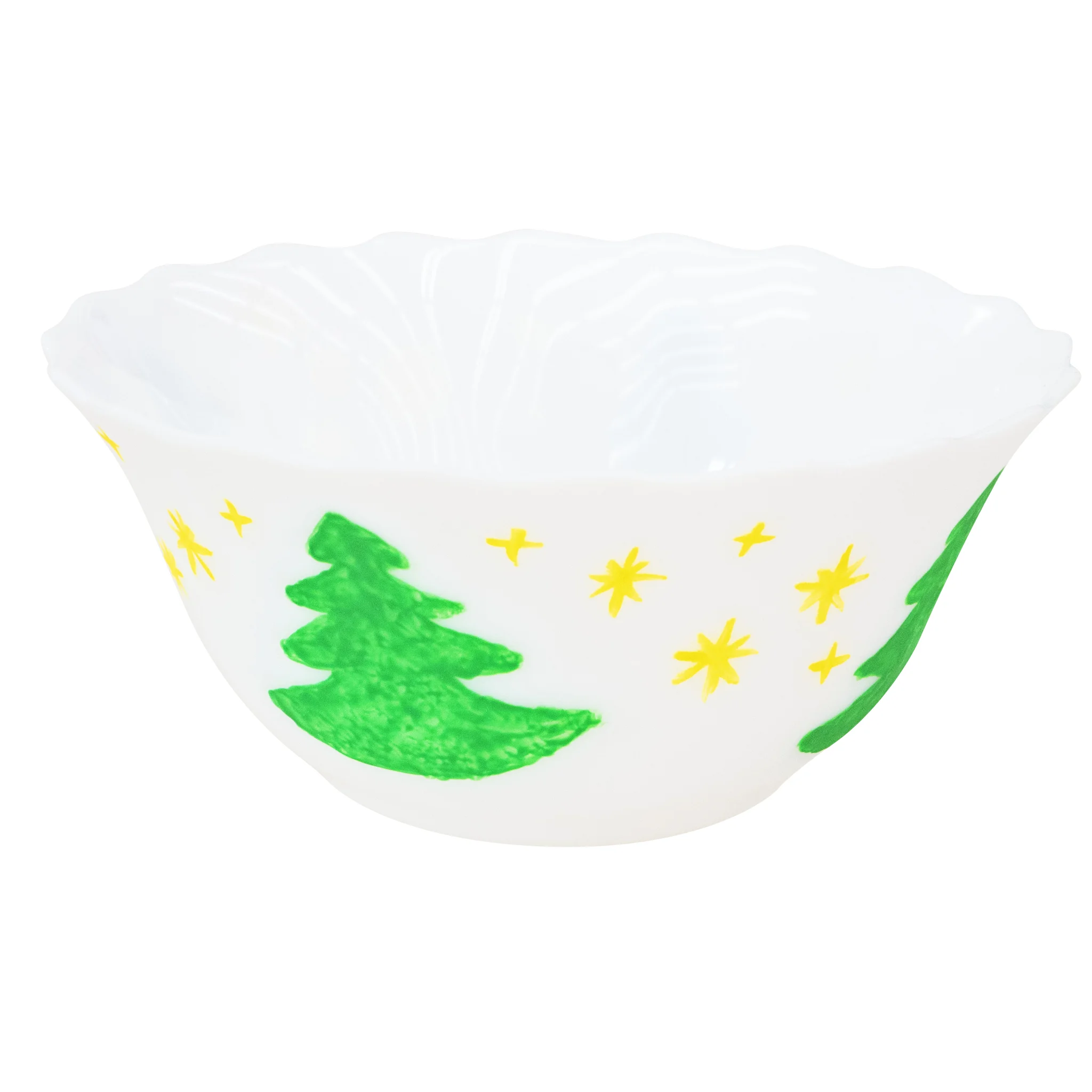 Schüssel, Weiß, Weihnachtlich, Tannenbaum, Muster