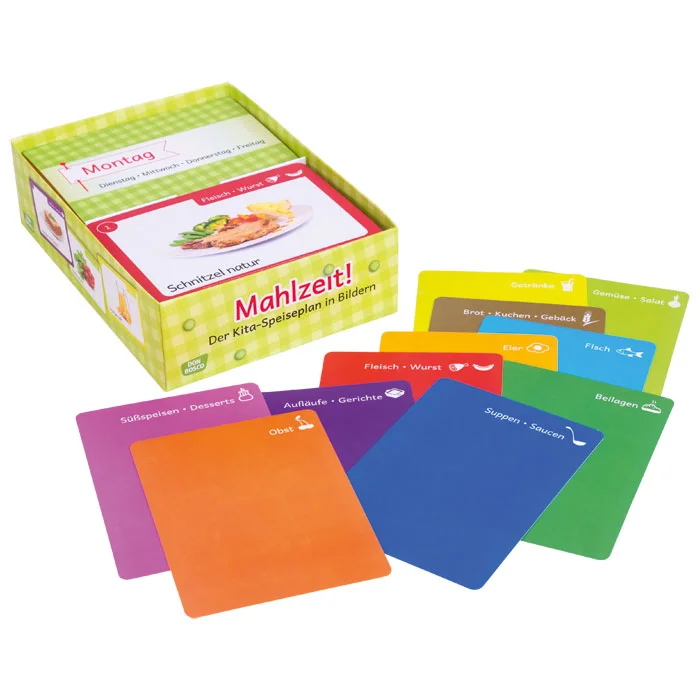 Kochbox, Schnitzel, Kinderküche, Speiseplan, Bilderkartenset