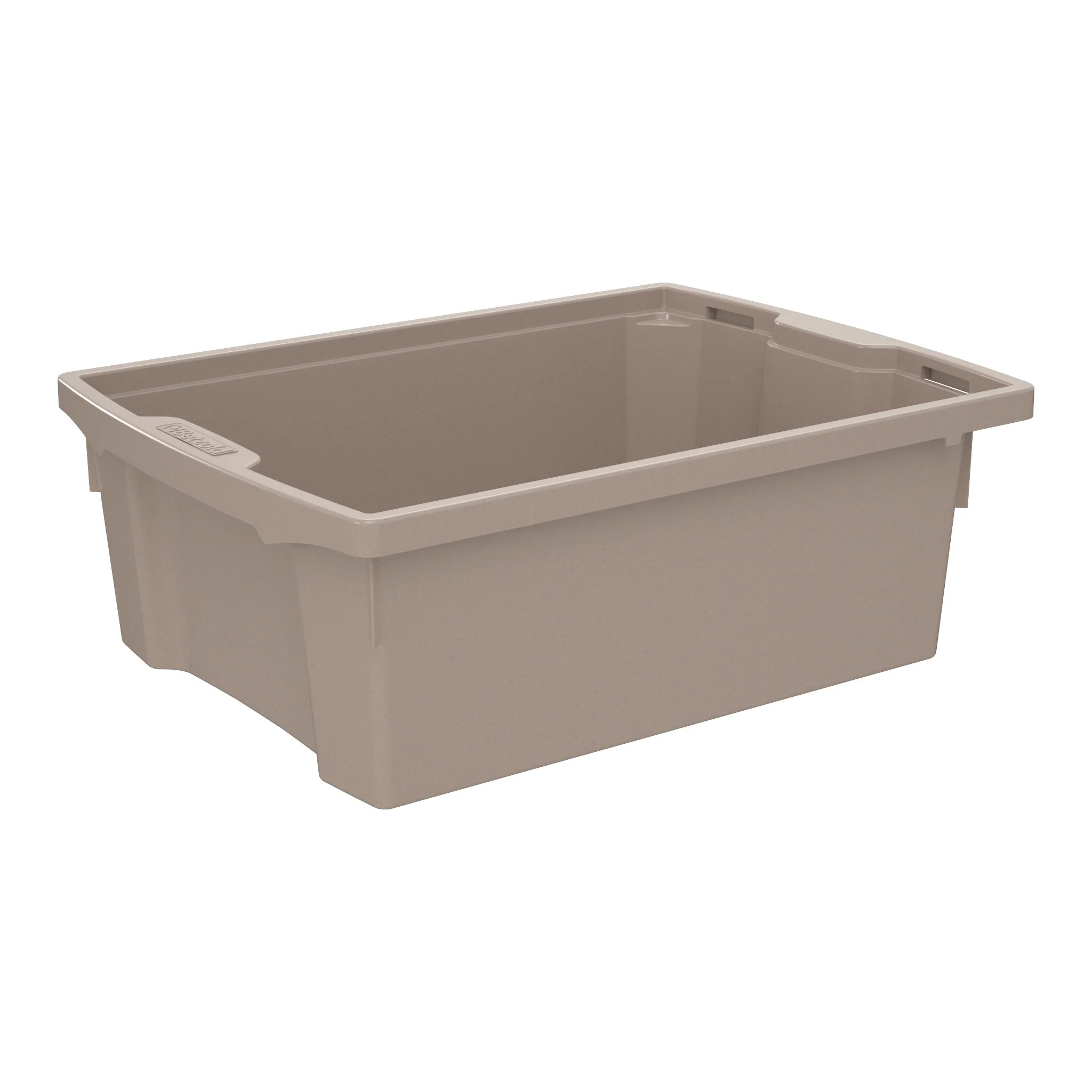 Aufbewahrungsbox, Aufbewahrungskiste, Kunststoffbox, Behälter, Graue Box