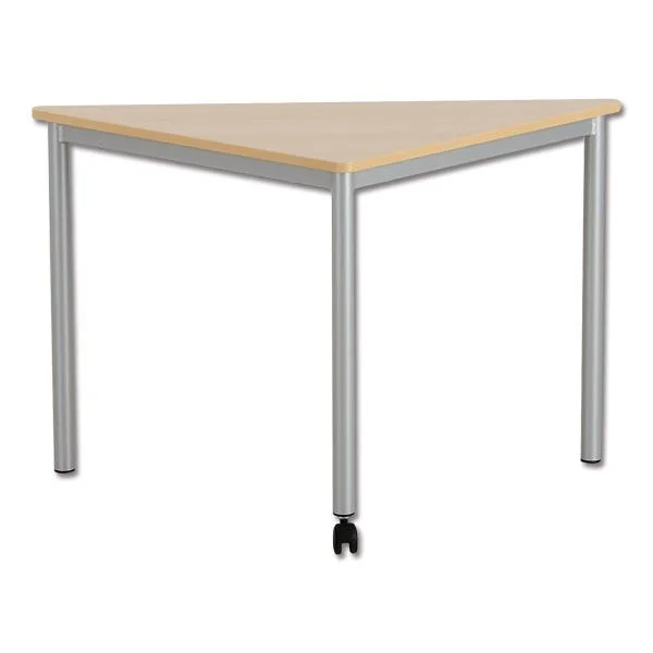 Esstisch, Vierbeiniger Tisch, Metalltisch, Kunststoffbeschichtung, Eckiger Tisch