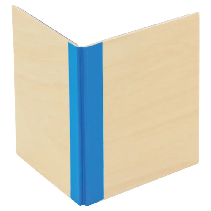 Holz, Notizbuch, Blauer Bund, Gelenkband, A4-Format