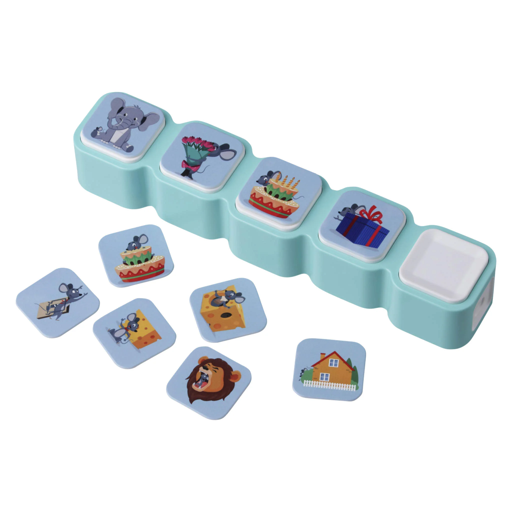 Kinder puzzle, Sortierwürfel, Tiermotive, Bunt, Kartenwalzer